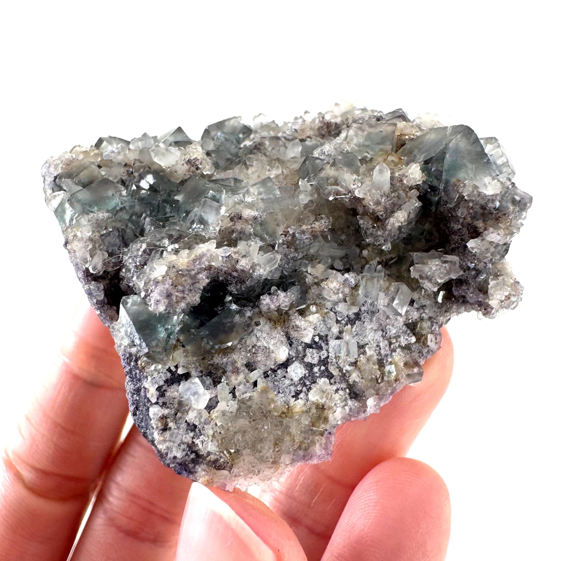 Okorusu Fluorite | blue & purple crystal cluster, mineral specimen from Namibia
