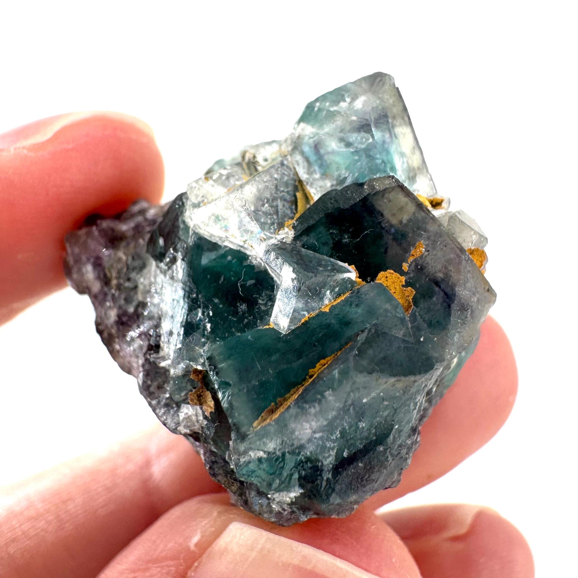 Okorusu Fluorite | blue crystal cluster, mineral specimen from Namibia