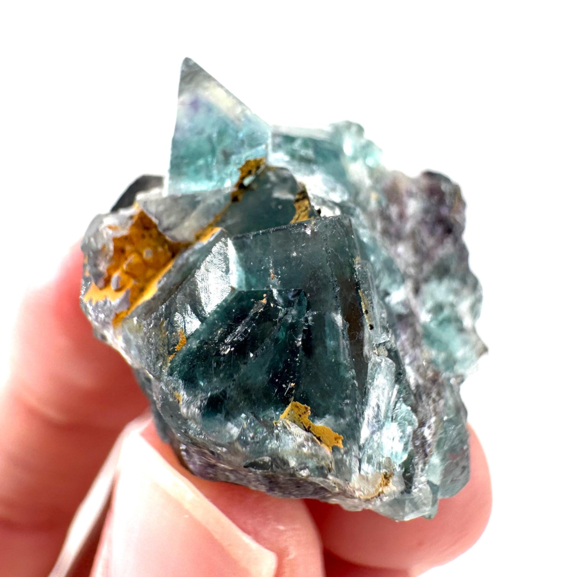 Okorusu Fluorite | blue crystal cluster, mineral specimen from Namibia