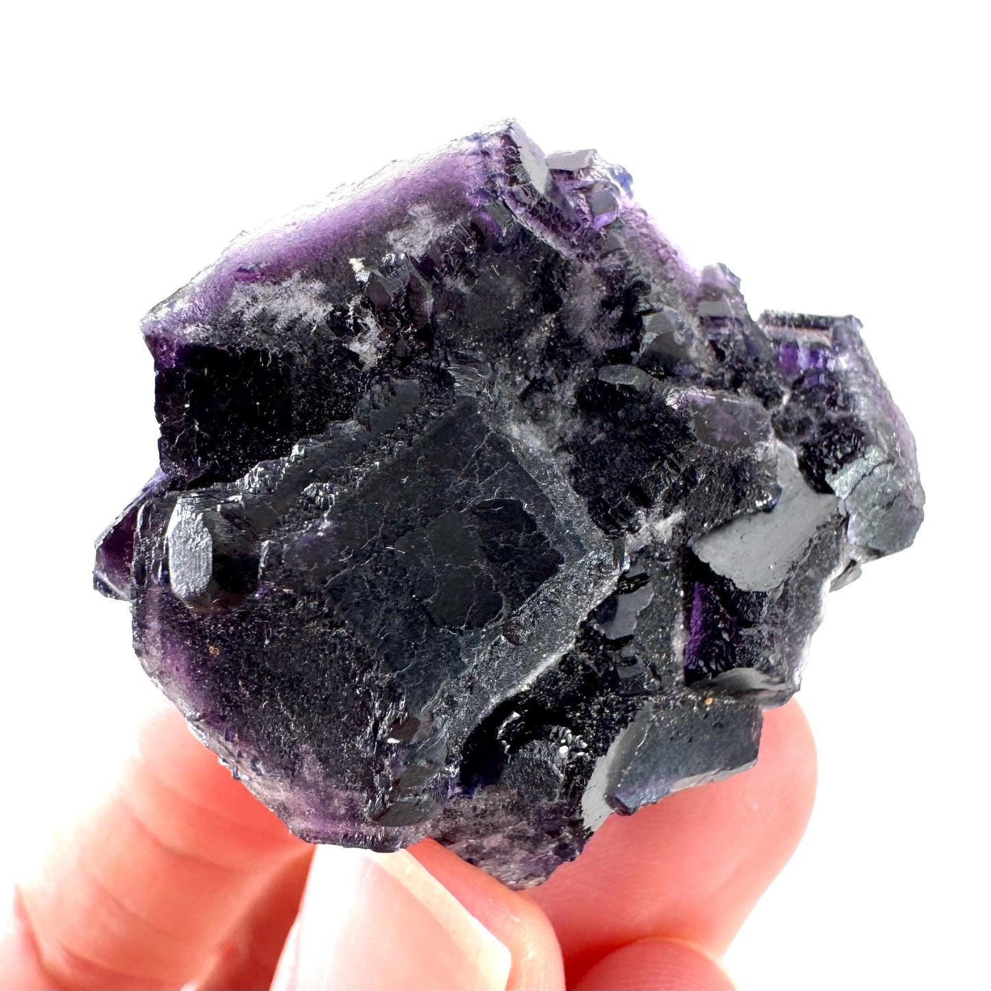 Okorusu Fluorite | purple crystal cluster, mineral specimen from Namibia