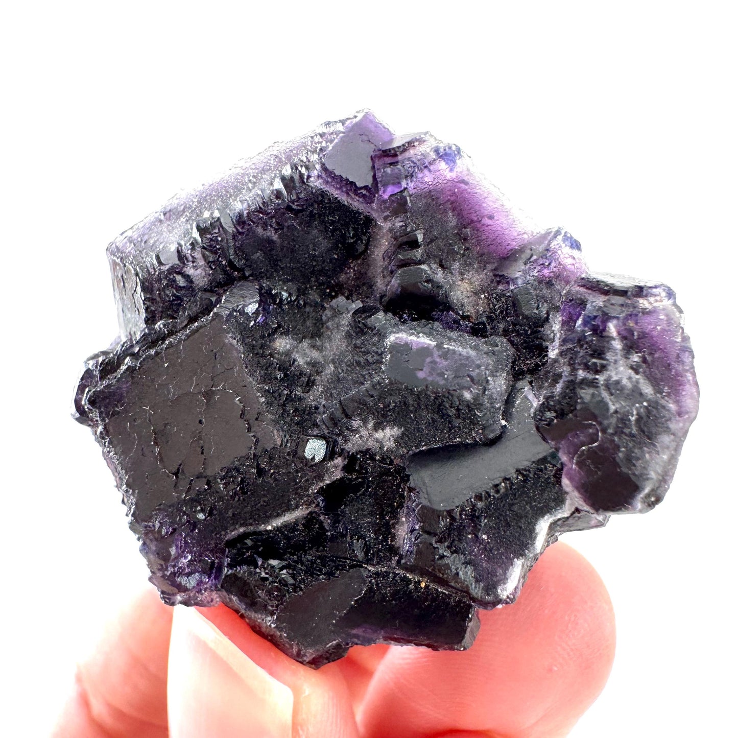 Okorusu Fluorite | purple crystal cluster, mineral specimen from Namibia
