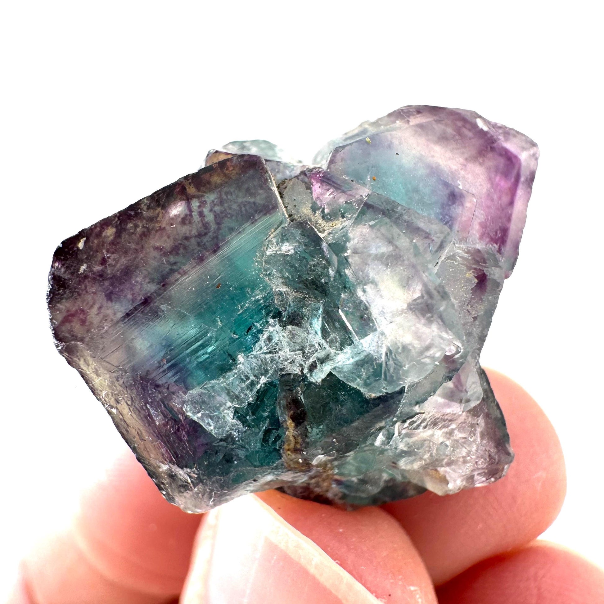 Okorusu Fluorite | blue & purple crystal cluster, mineral specimen from Namibia