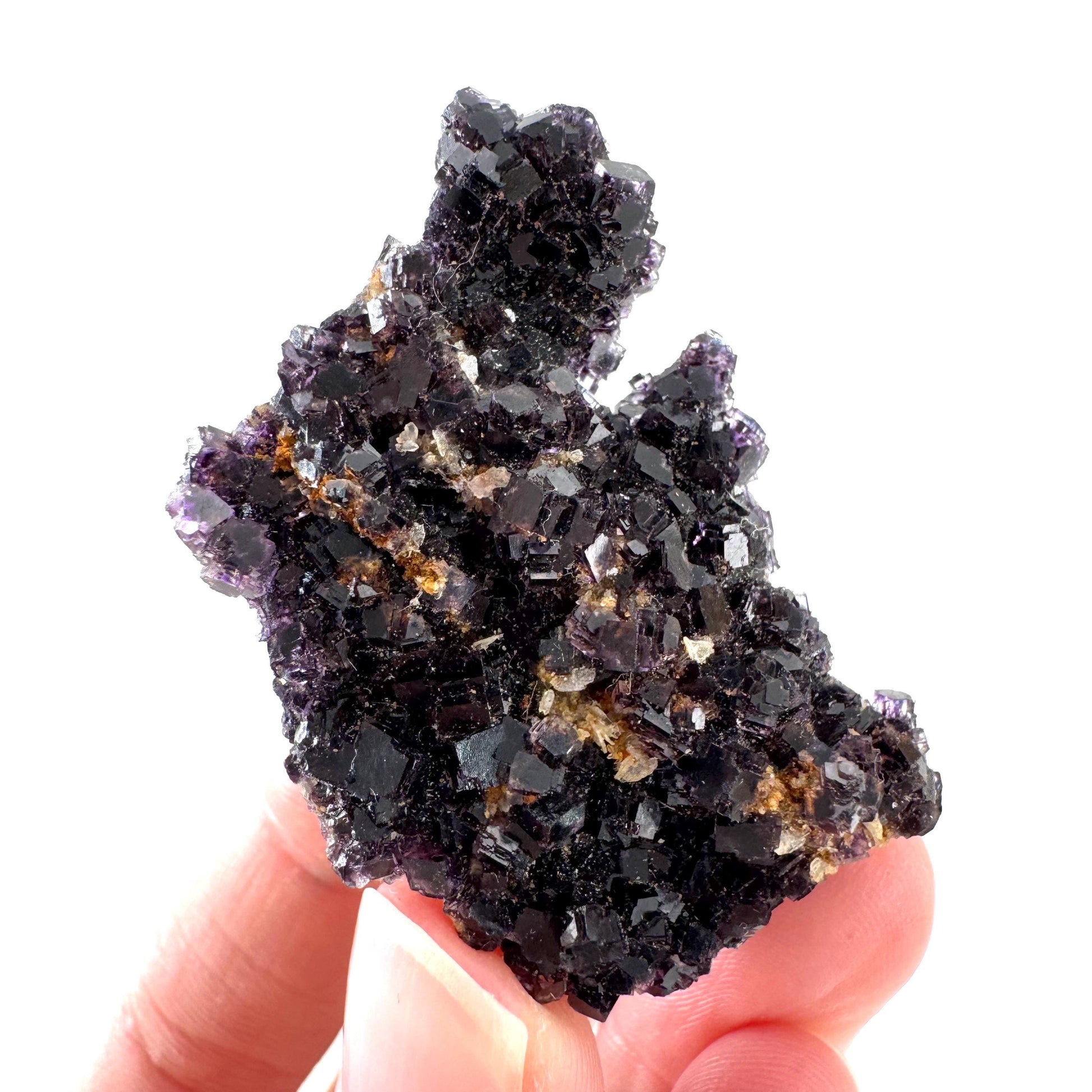 Okorusu Fluorite | purple crystal cluster, mineral specimen from Namibia