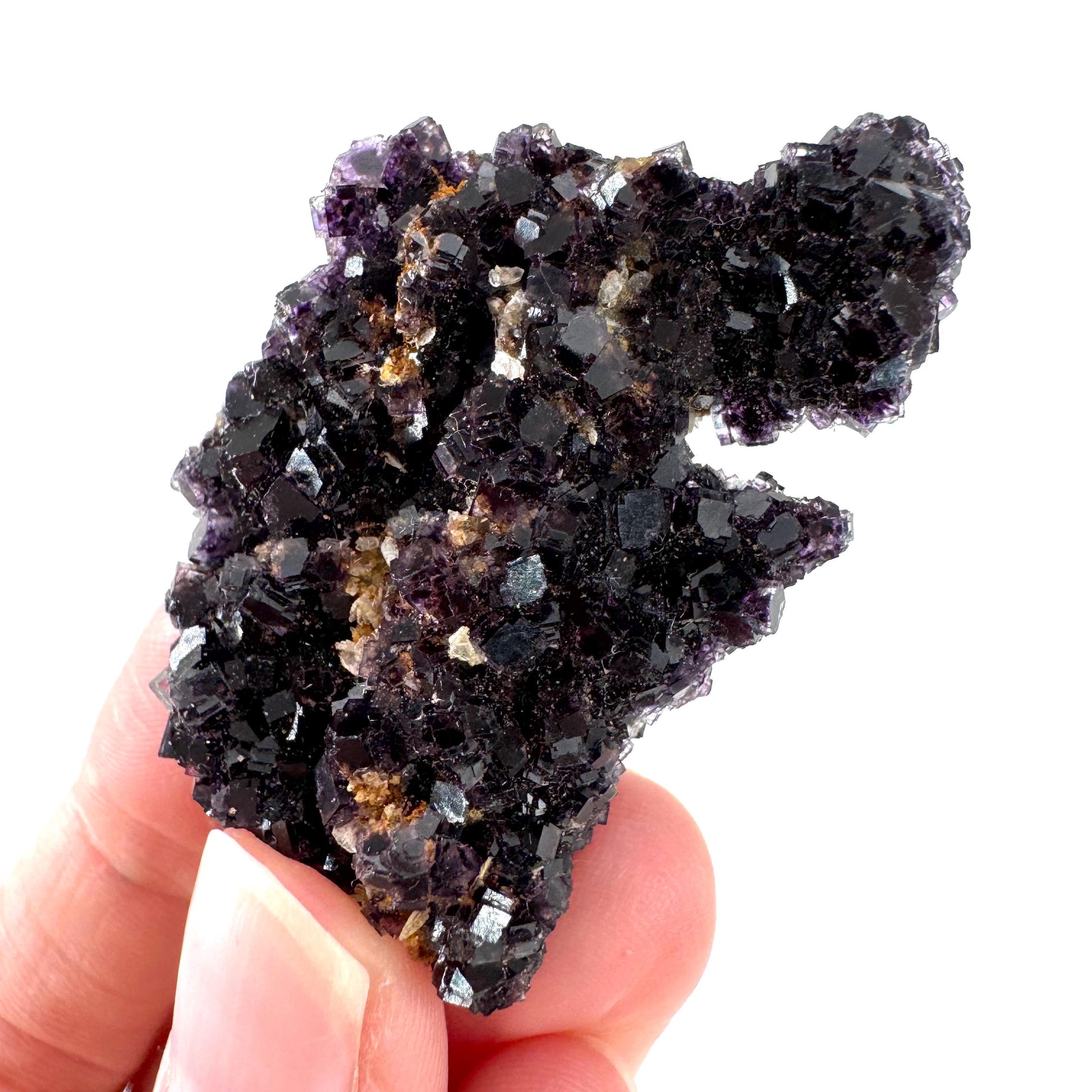 Okorusu Fluorite | purple crystal cluster, mineral specimen from Namibia