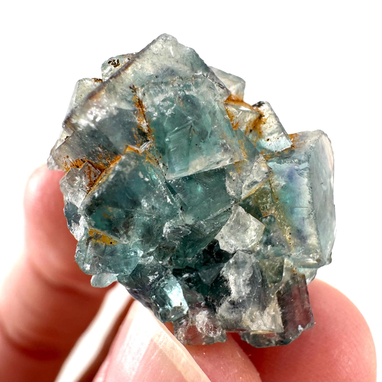 Okorusu Fluorite | blue crystal cluster, mineral specimen from Namibia