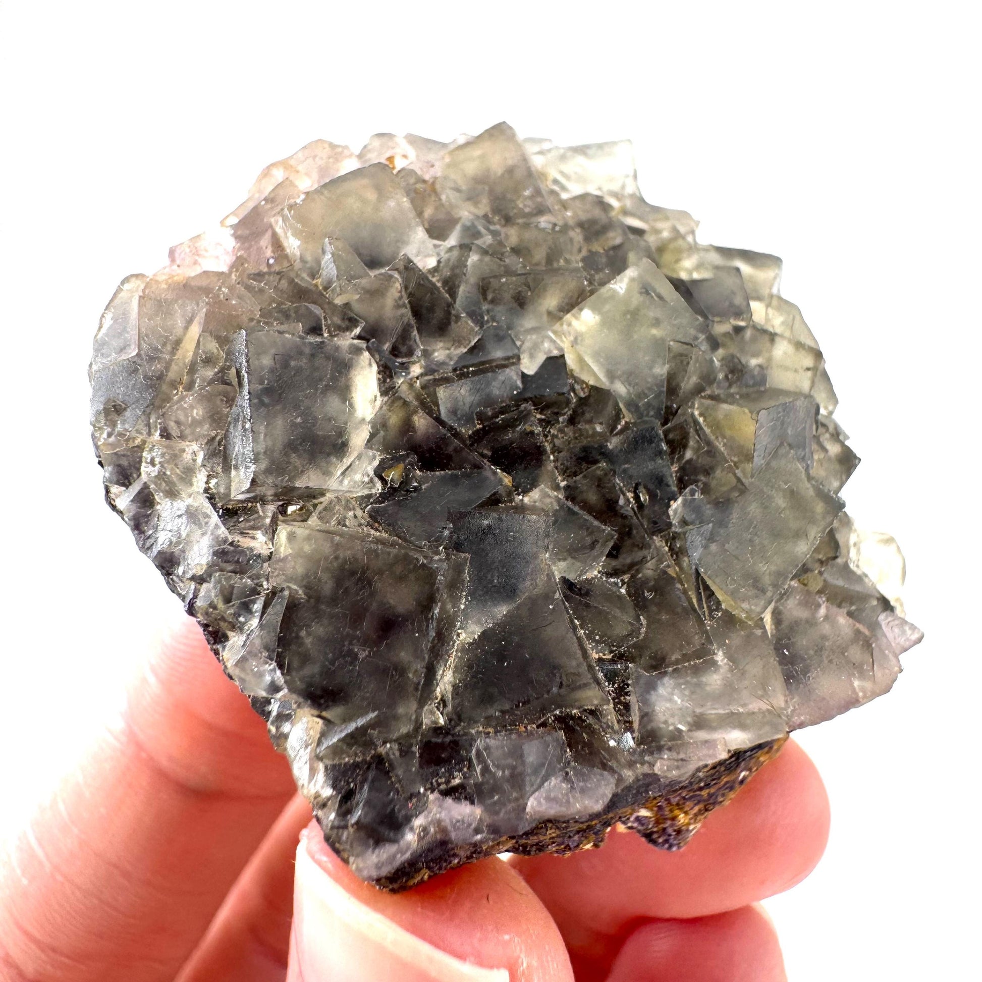 Okorusu Fluorite | pale yellow crystal cluster, mineral specimen from Namibia