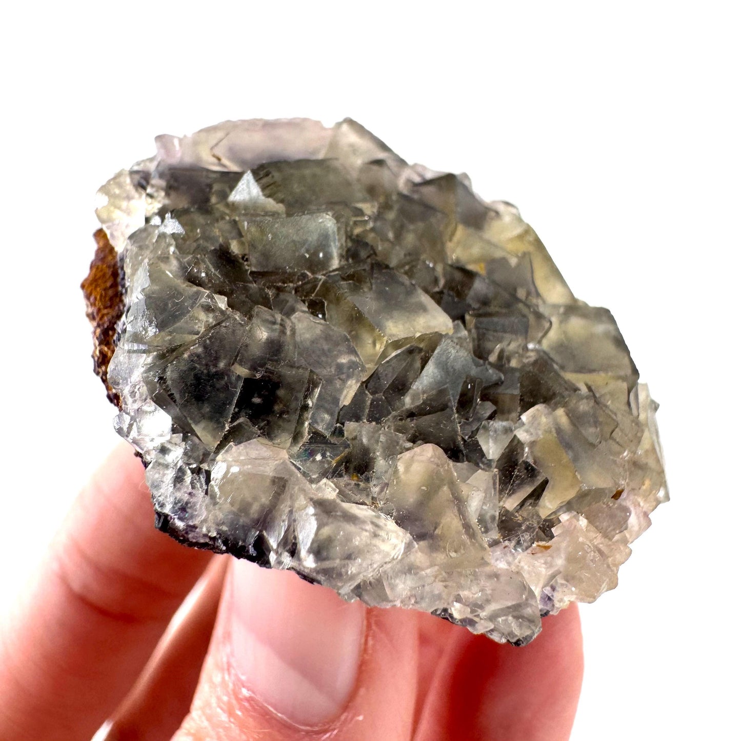 Okorusu Fluorite | pale yellow crystal cluster, mineral specimen from Namibia