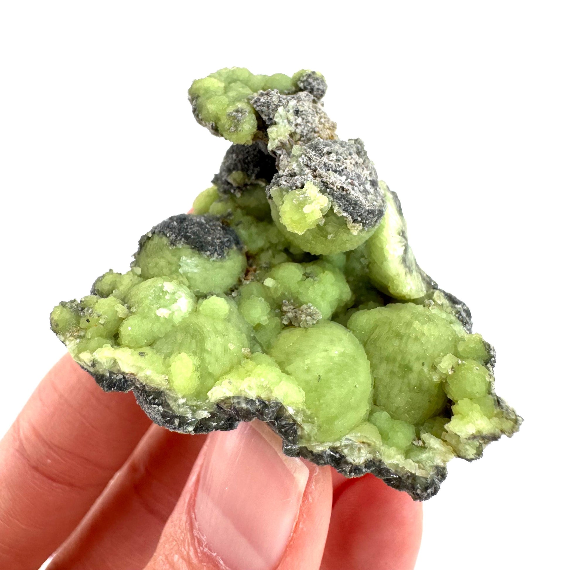 Wavellite (Arkansas, USA) | green crystal cluster, mineral specimen