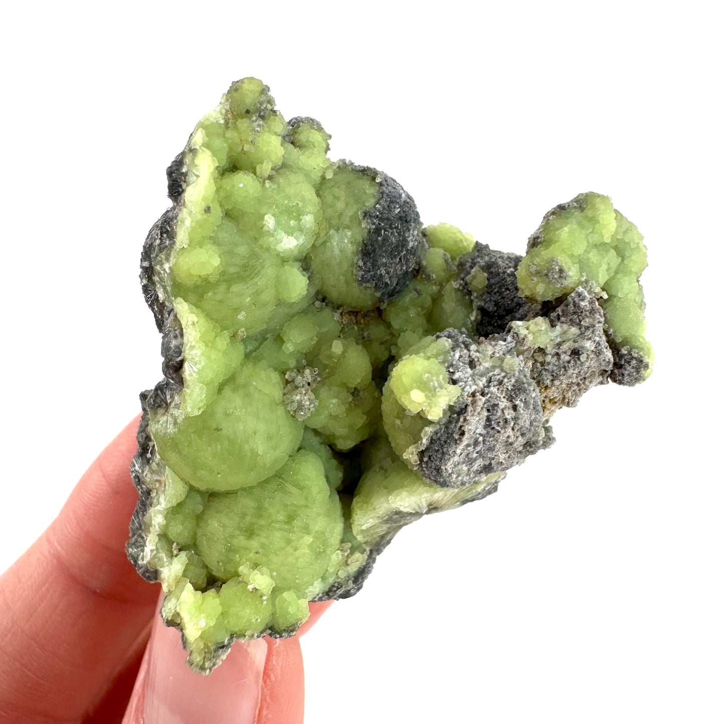 Wavellite (Arkansas, USA) | green crystal cluster, mineral specimen