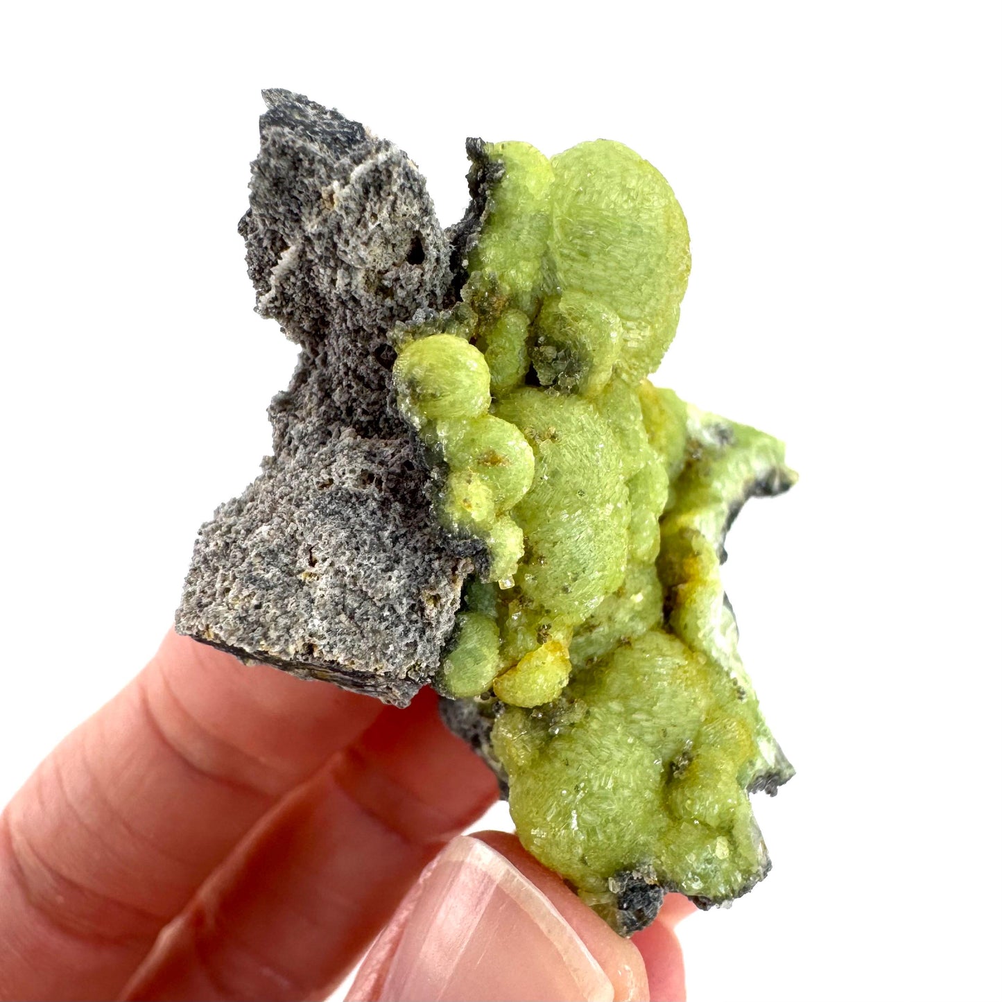 Wavellite (Arkansas, USA) | green crystal cluster, mineral specimen