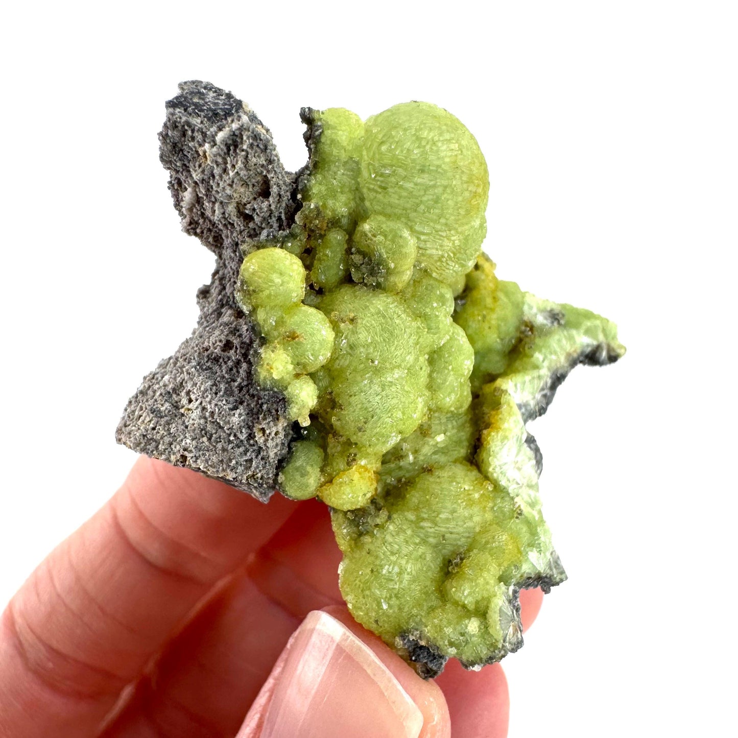 Wavellite (Arkansas, USA) | green crystal cluster, mineral specimen