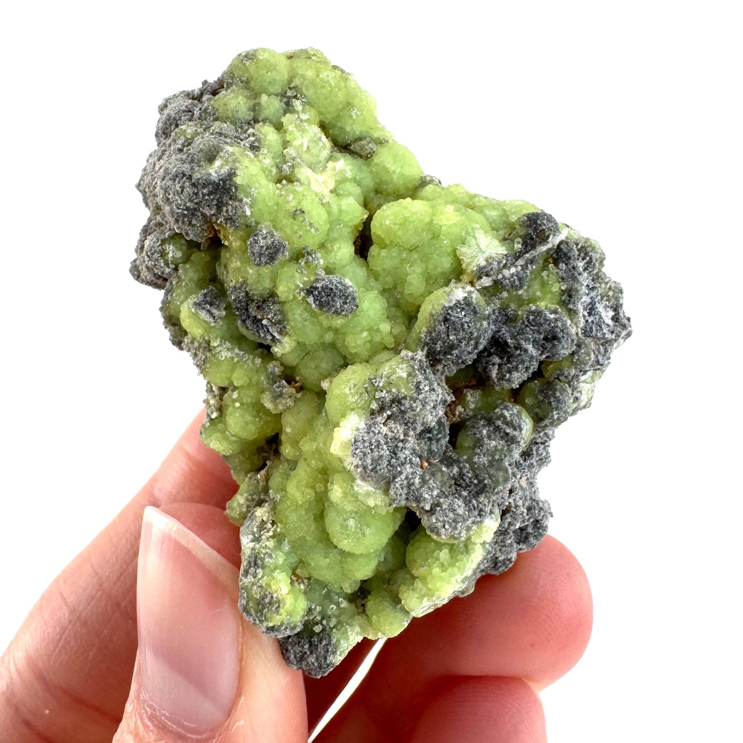 Wavellite (Arkansas, USA) | green crystal cluster, mineral specimen