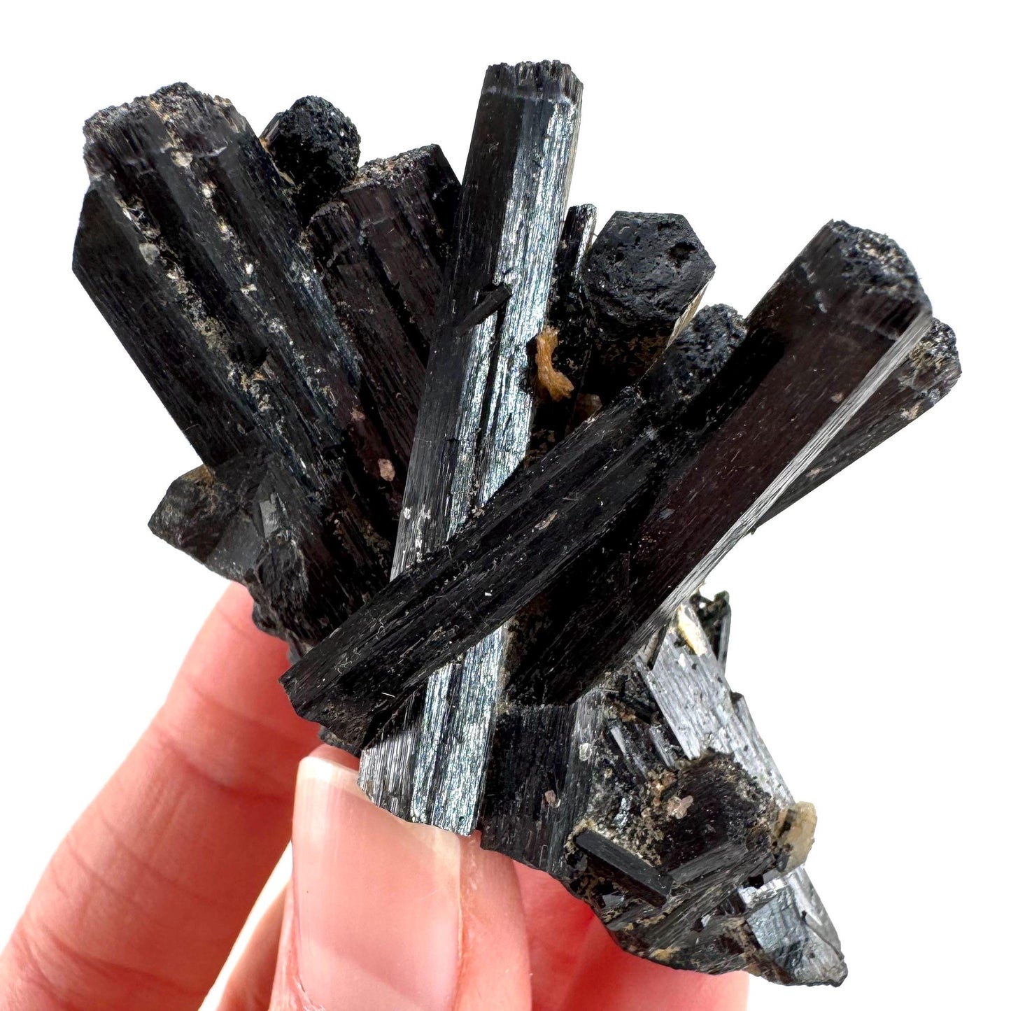 Black Tourmaline | Raw Schorl Crystal Cluster, Mineral Specimen from Namibia