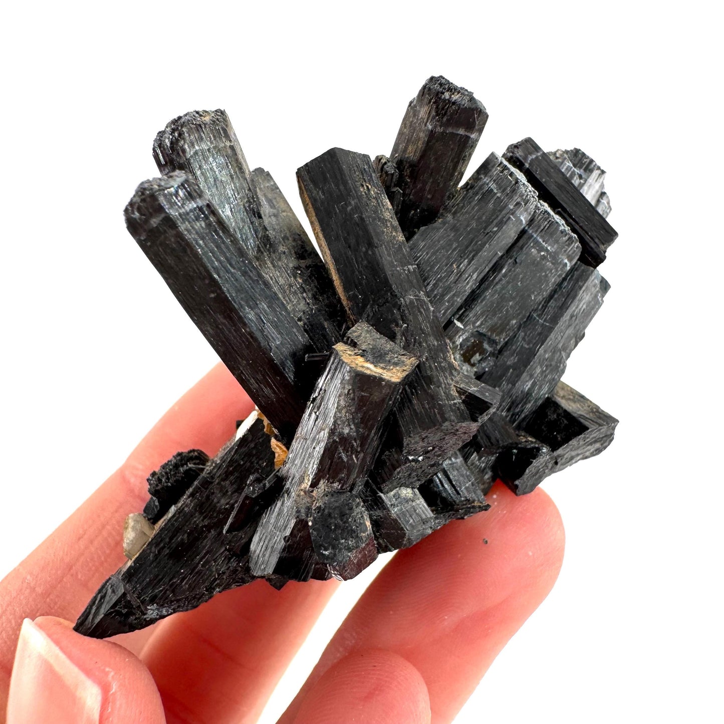 Black Tourmaline | Raw Schorl Crystal Cluster, Mineral Specimen from Namibia