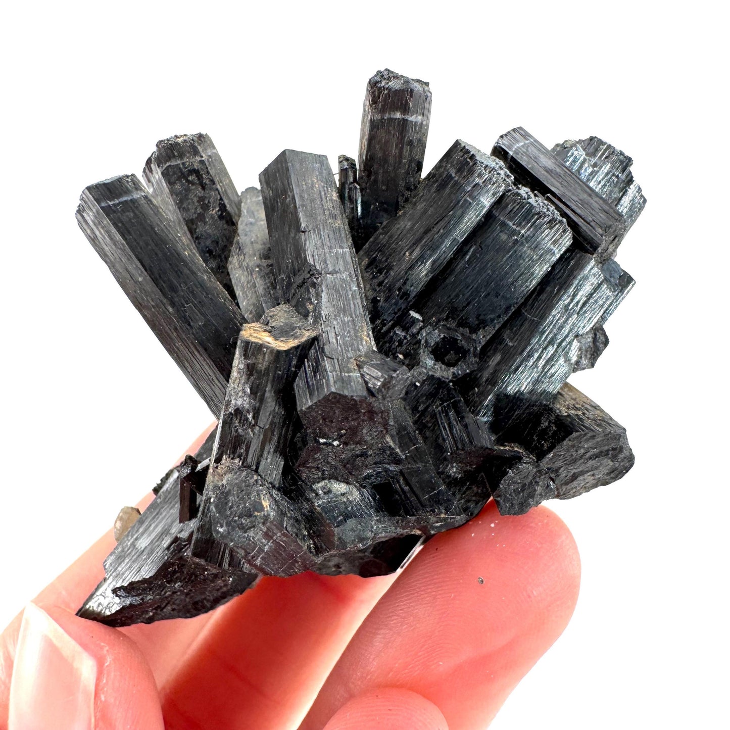 Black Tourmaline | Raw Schorl Crystal Cluster, Mineral Specimen from Namibia