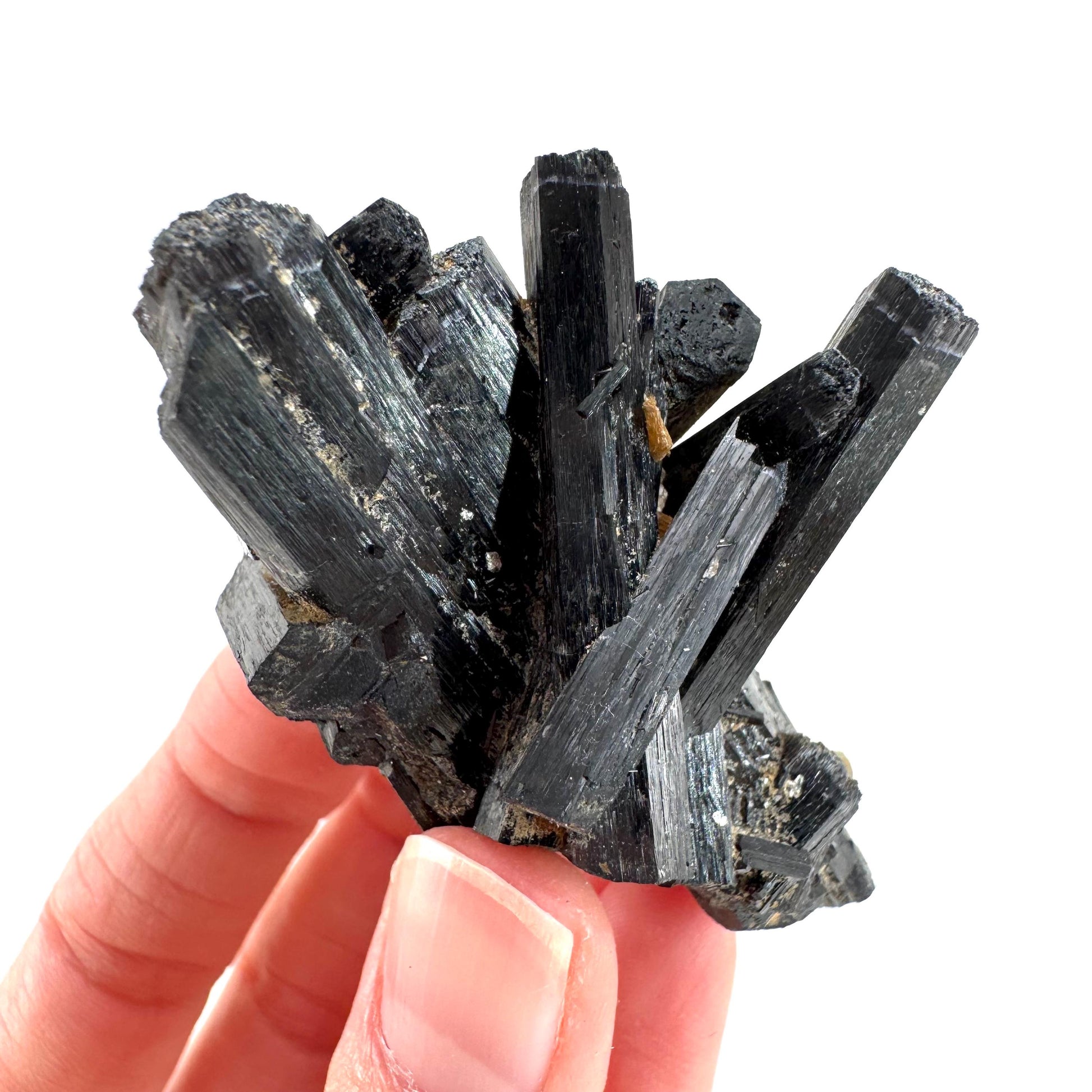 Black Tourmaline | Raw Schorl Crystal Cluster, Mineral Specimen from Namibia