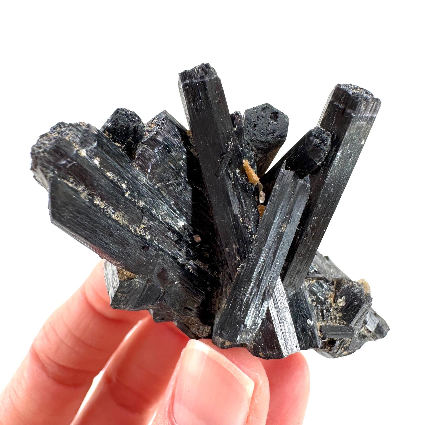 Black Tourmaline | Raw Schorl Crystal Cluster, Mineral Specimen from Namibia
