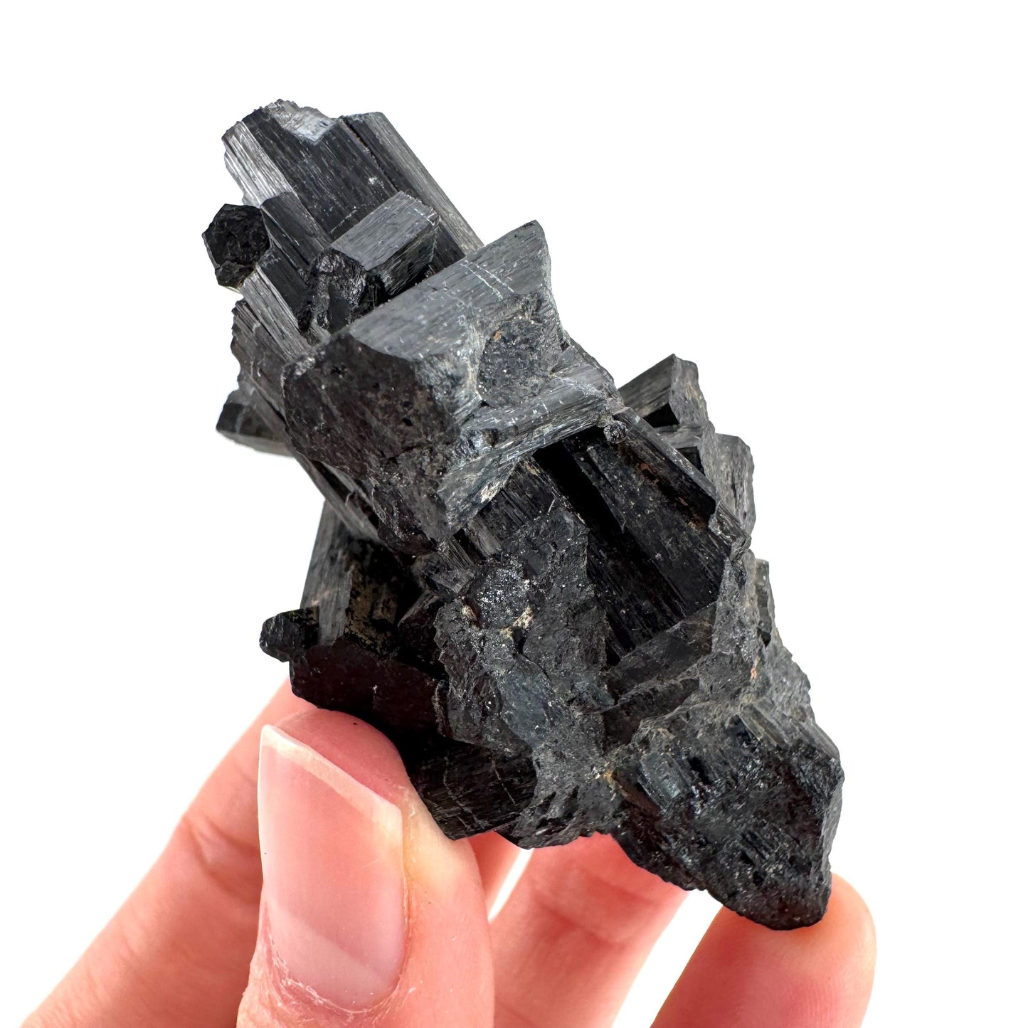 Black Tourmaline | Raw Schorl Crystal Cluster, Mineral Specimen from Namibia