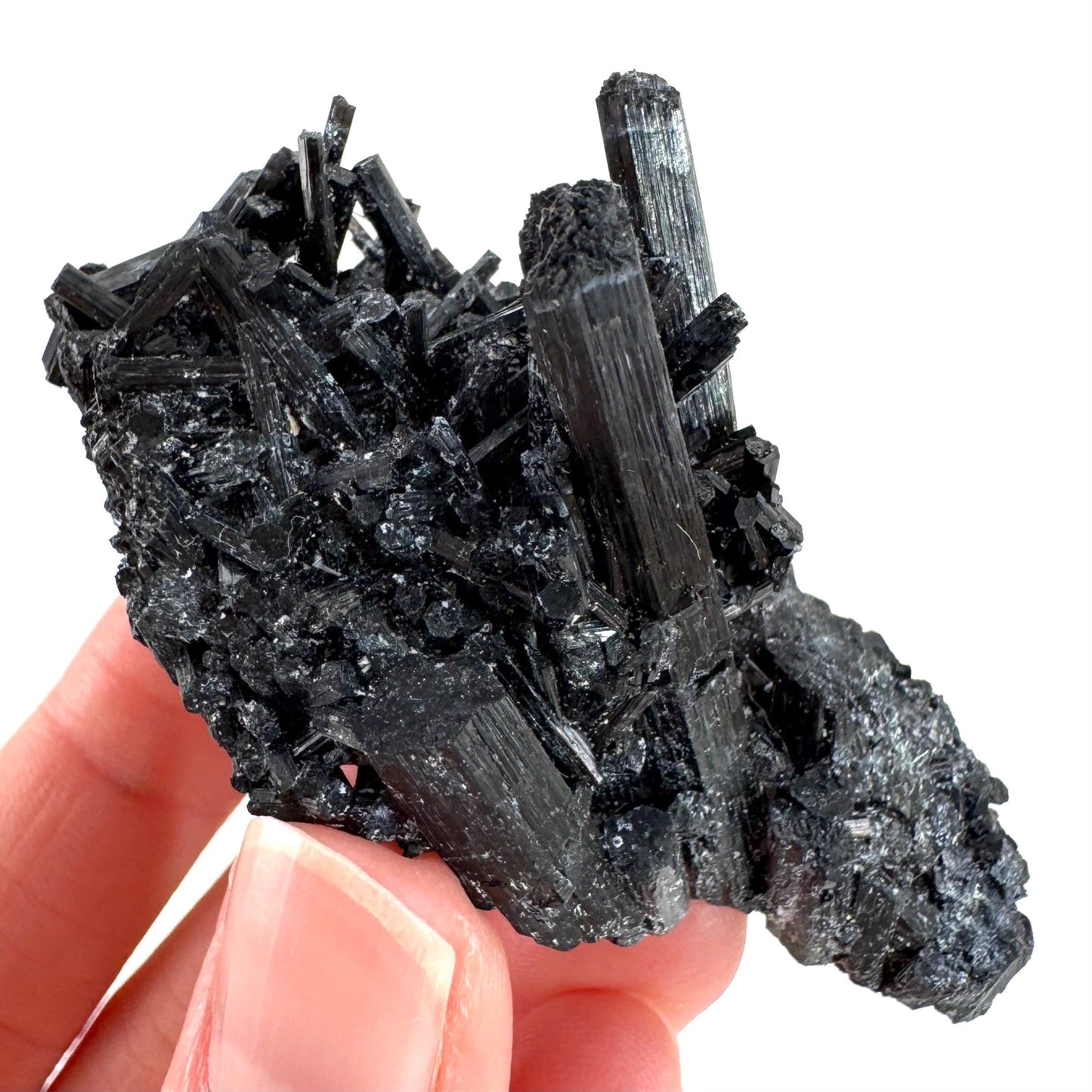 Black Tourmaline | Raw Schorl Crystal Cluster, Mineral Specimen from Namibia