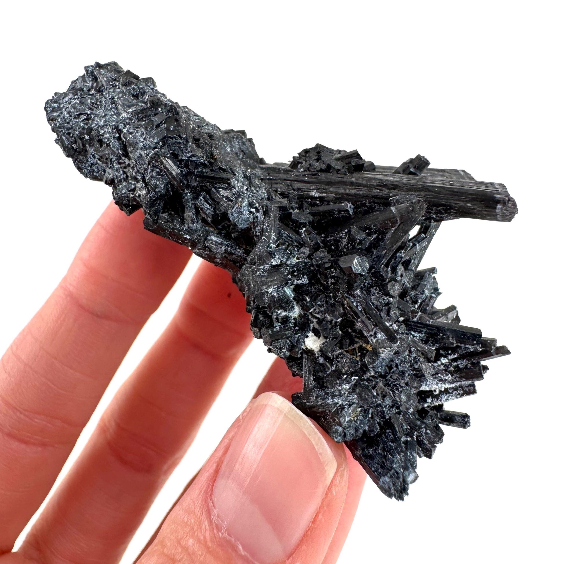 Black Tourmaline | Raw Schorl Crystal Cluster, Mineral Specimen from Namibia