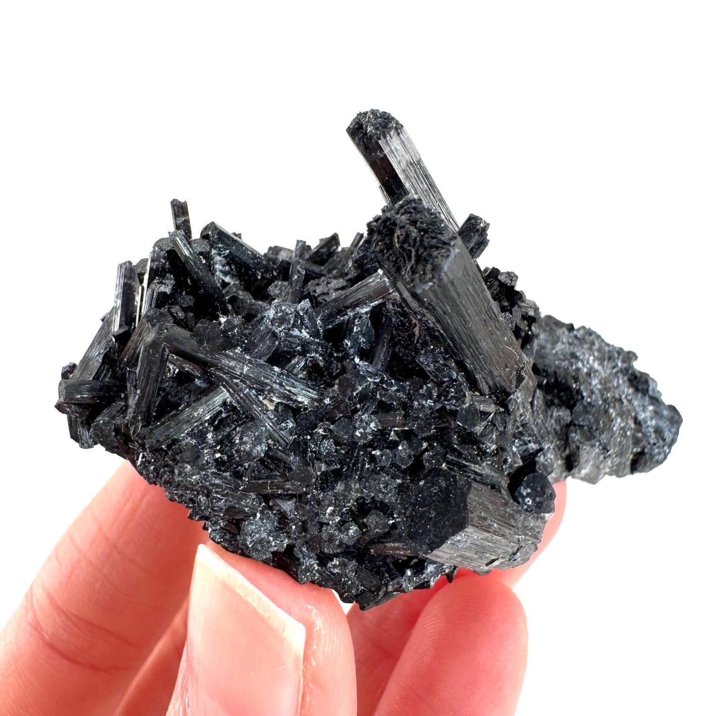 Black Tourmaline | Raw Schorl Crystal Cluster, Mineral Specimen from Namibia