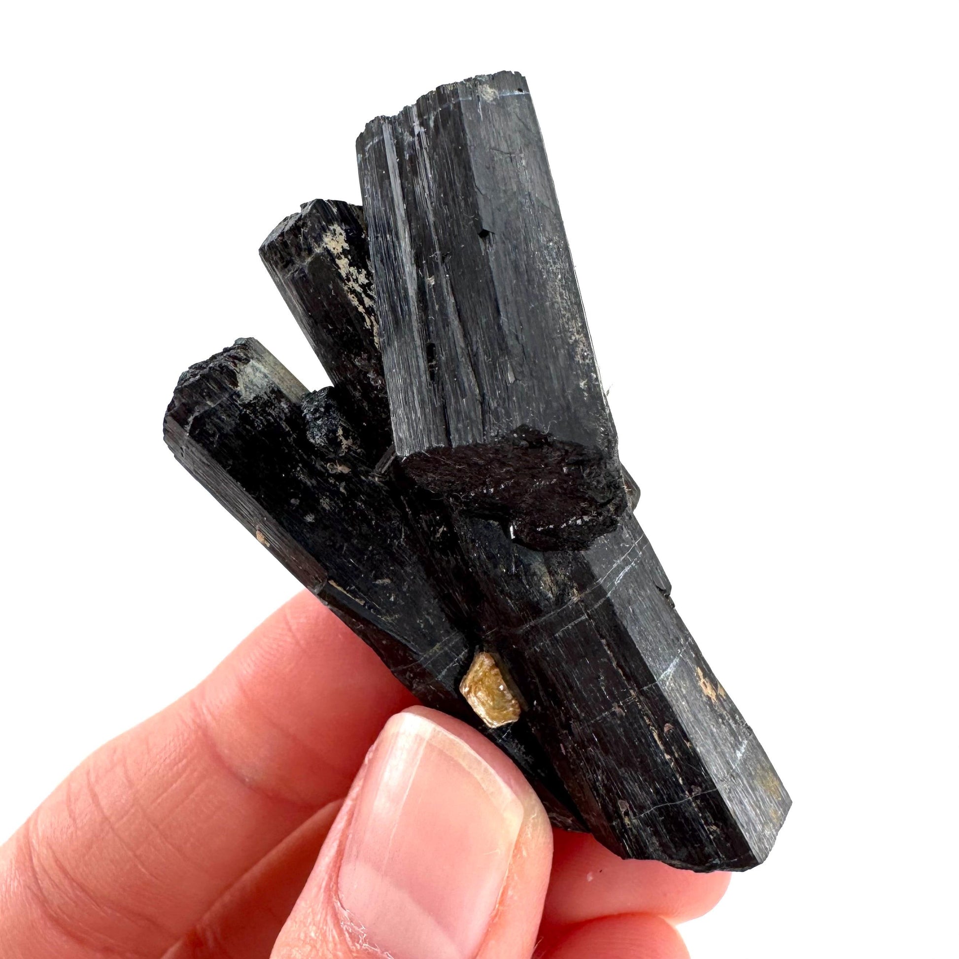 Black Tourmaline | Raw Schorl Crystal Cluster, Mineral Specimen from Namibia