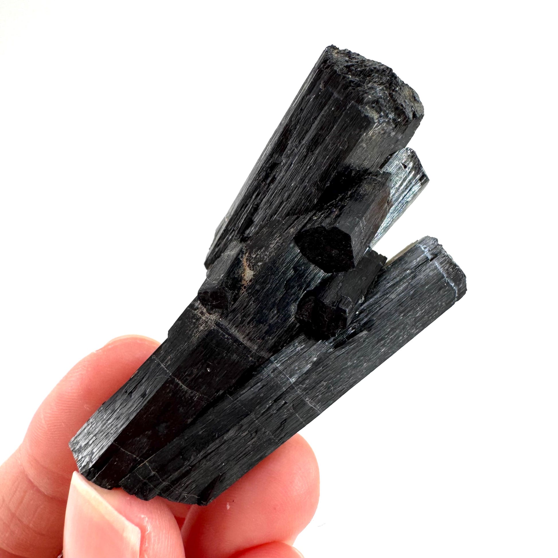 Black Tourmaline | Raw Schorl Crystal Cluster, Mineral Specimen from Namibia