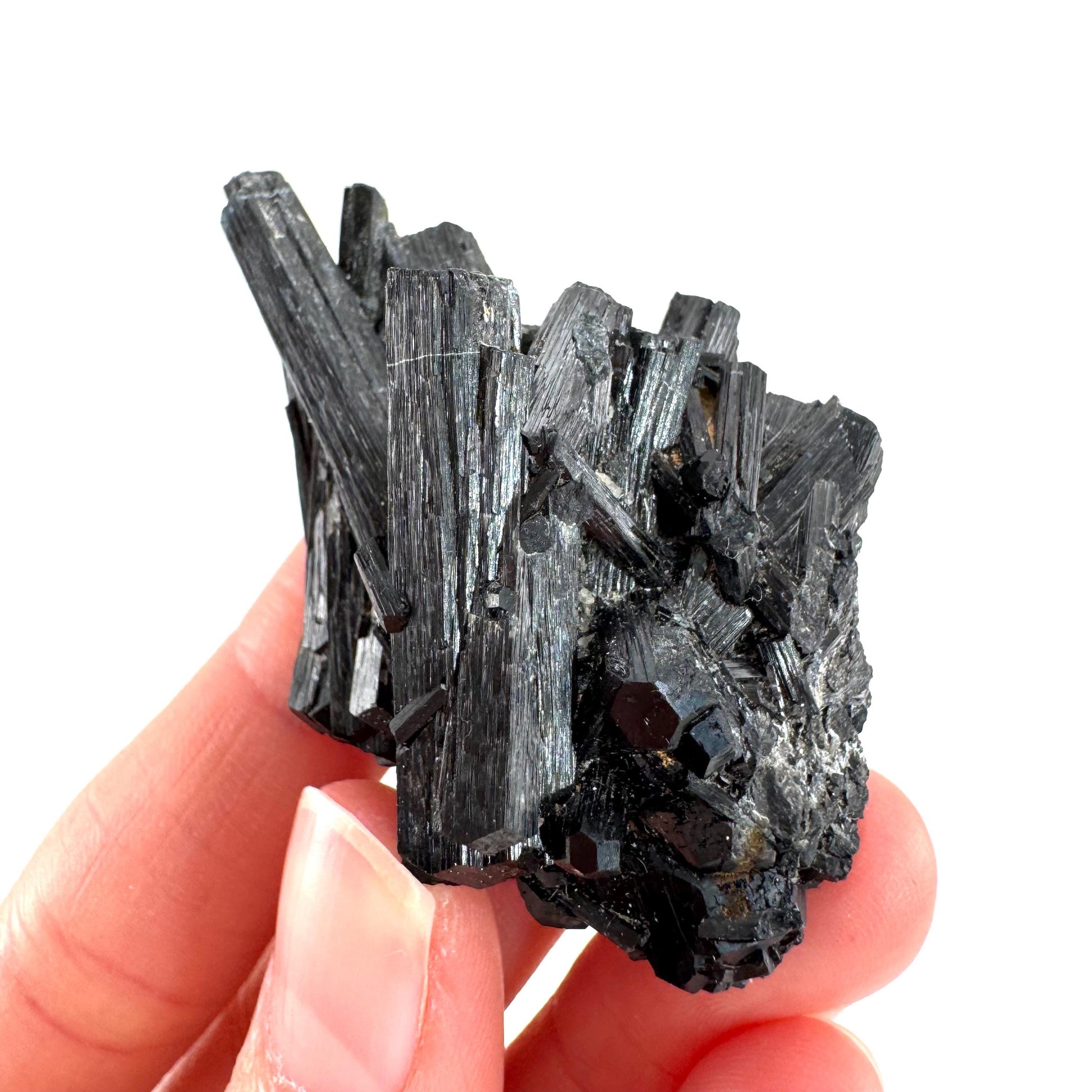 Black Tourmaline | Raw Schorl Crystal Cluster, Mineral Specimen from Namibia