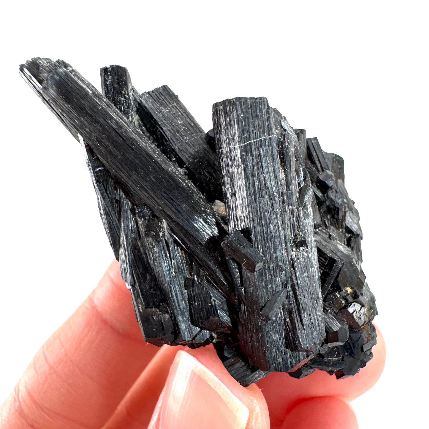 Black Tourmaline | Raw Schorl Crystal Cluster, Mineral Specimen from Namibia