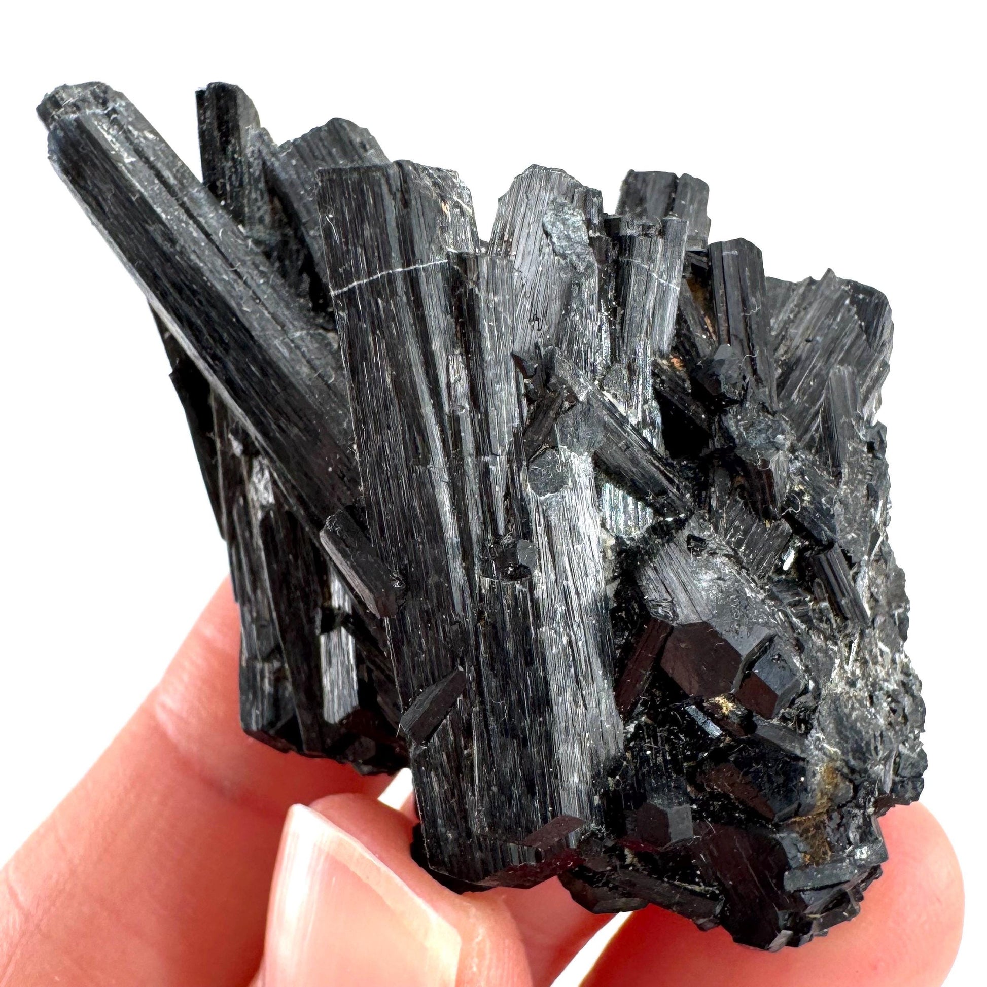 Black Tourmaline | Raw Schorl Crystal Cluster, Mineral Specimen from Namibia