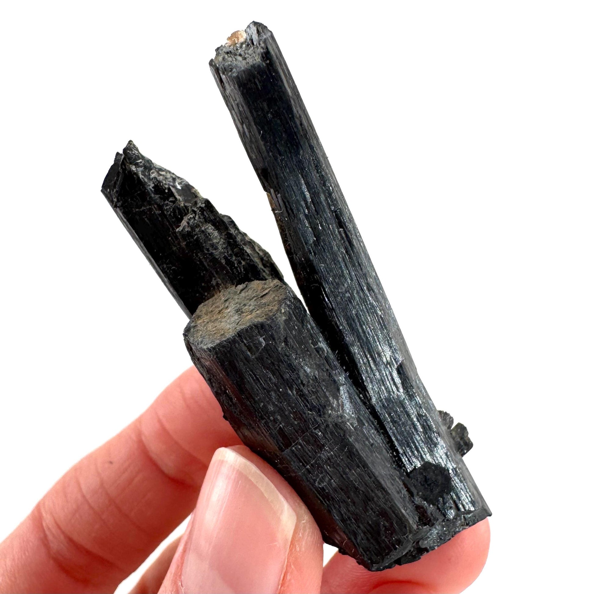 Black Tourmaline | Raw Schorl Crystal Cluster, Mineral Specimen from Namibia