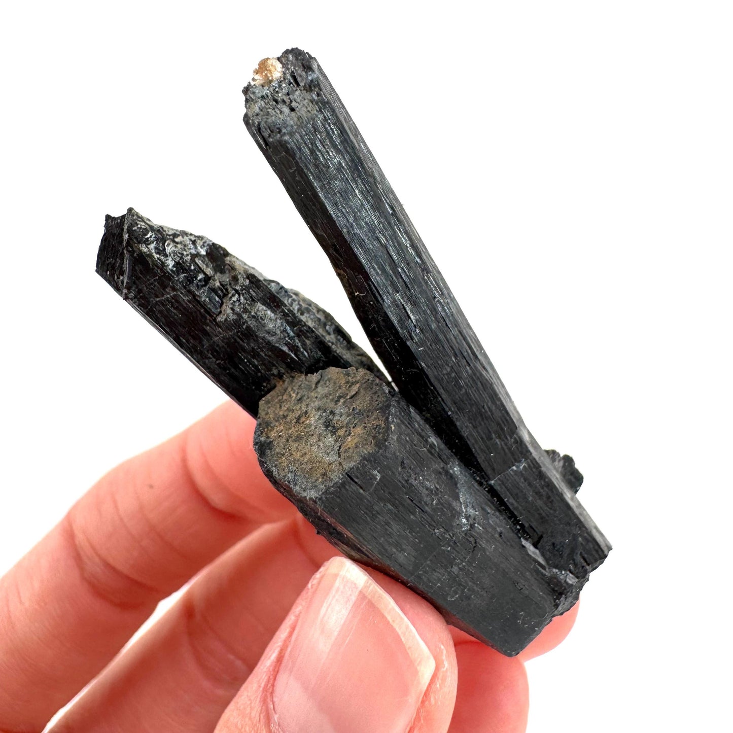 Black Tourmaline | Raw Schorl Crystal Cluster, Mineral Specimen from Namibia