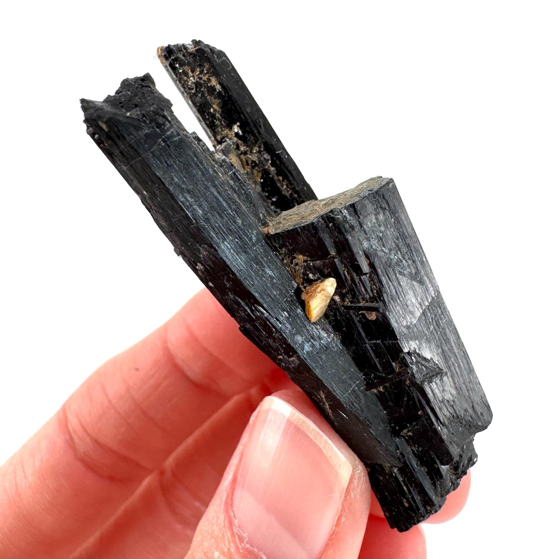 Black Tourmaline | Raw Schorl Crystal Cluster, Mineral Specimen from Namibia