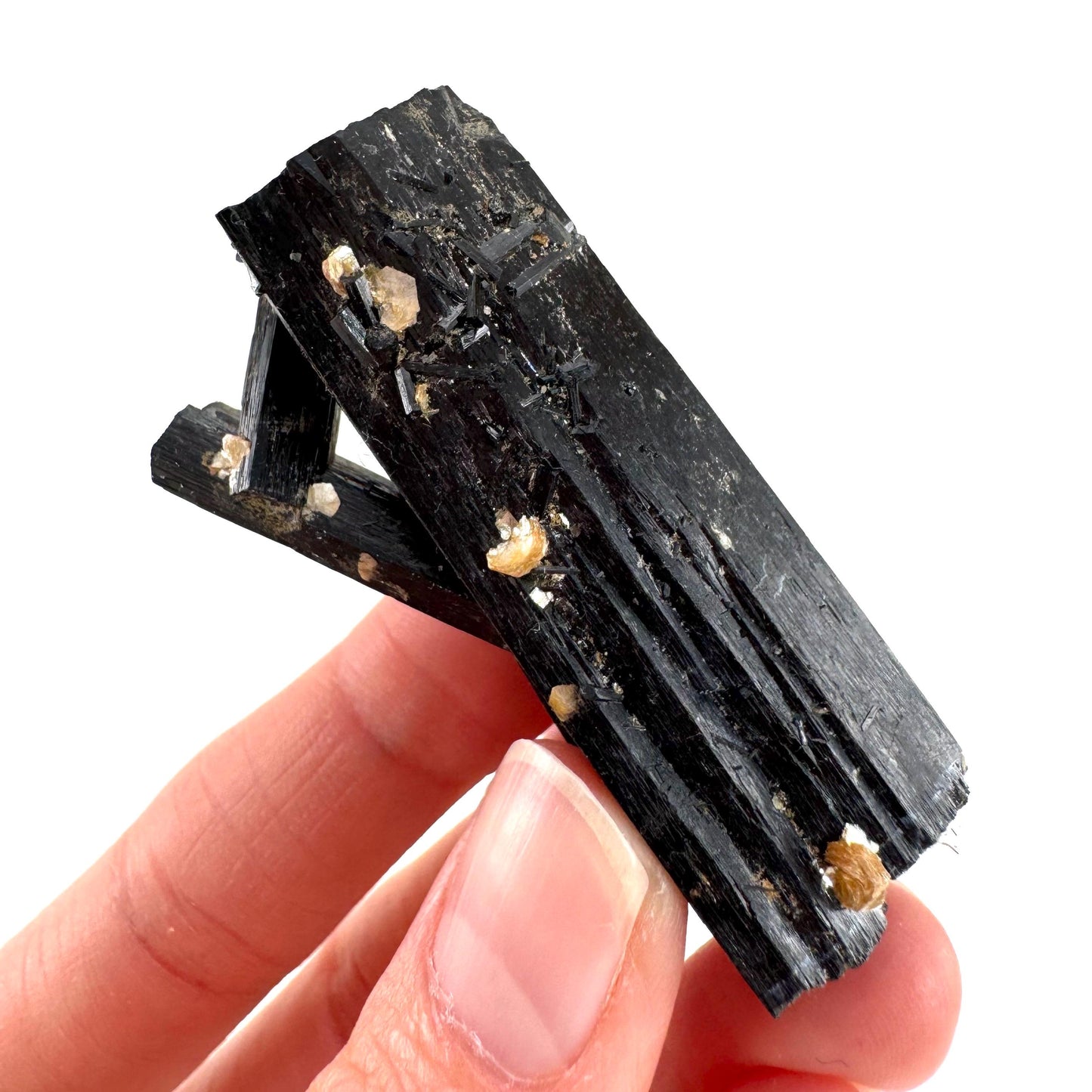 Black Tourmaline | Raw Schorl Crystal Cluster, Mineral Specimen from Namibia