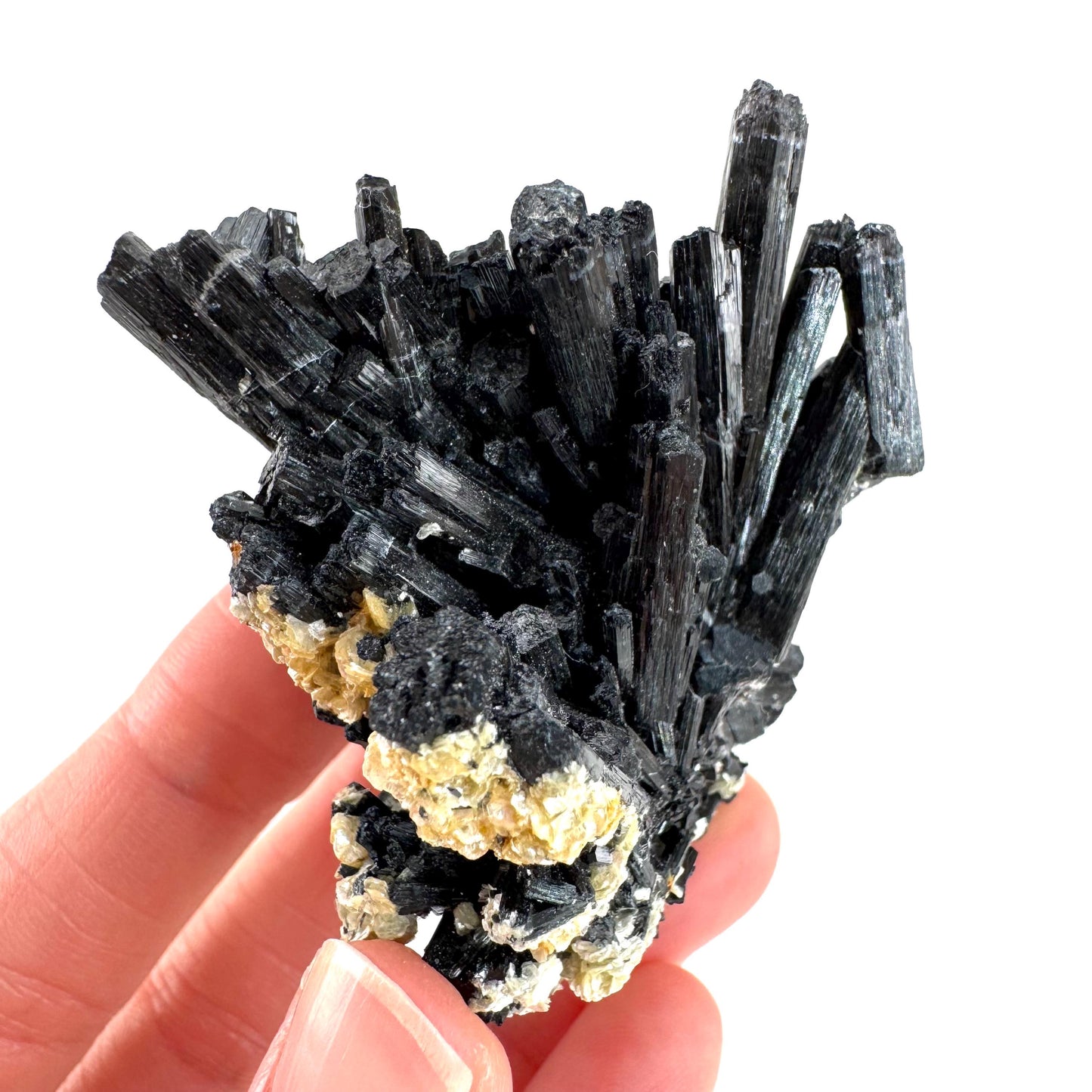 Black Tourmaline | Raw Schorl Crystal Cluster, Mineral Specimen from Namibia