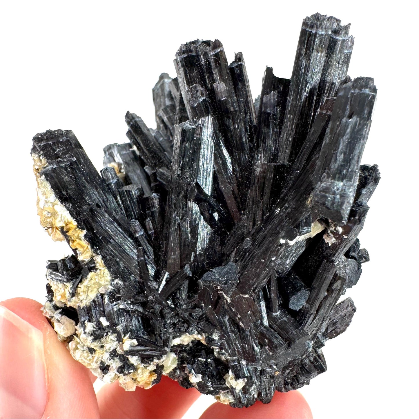 Black Tourmaline | Raw Schorl Crystal Cluster, Mineral Specimen from Namibia