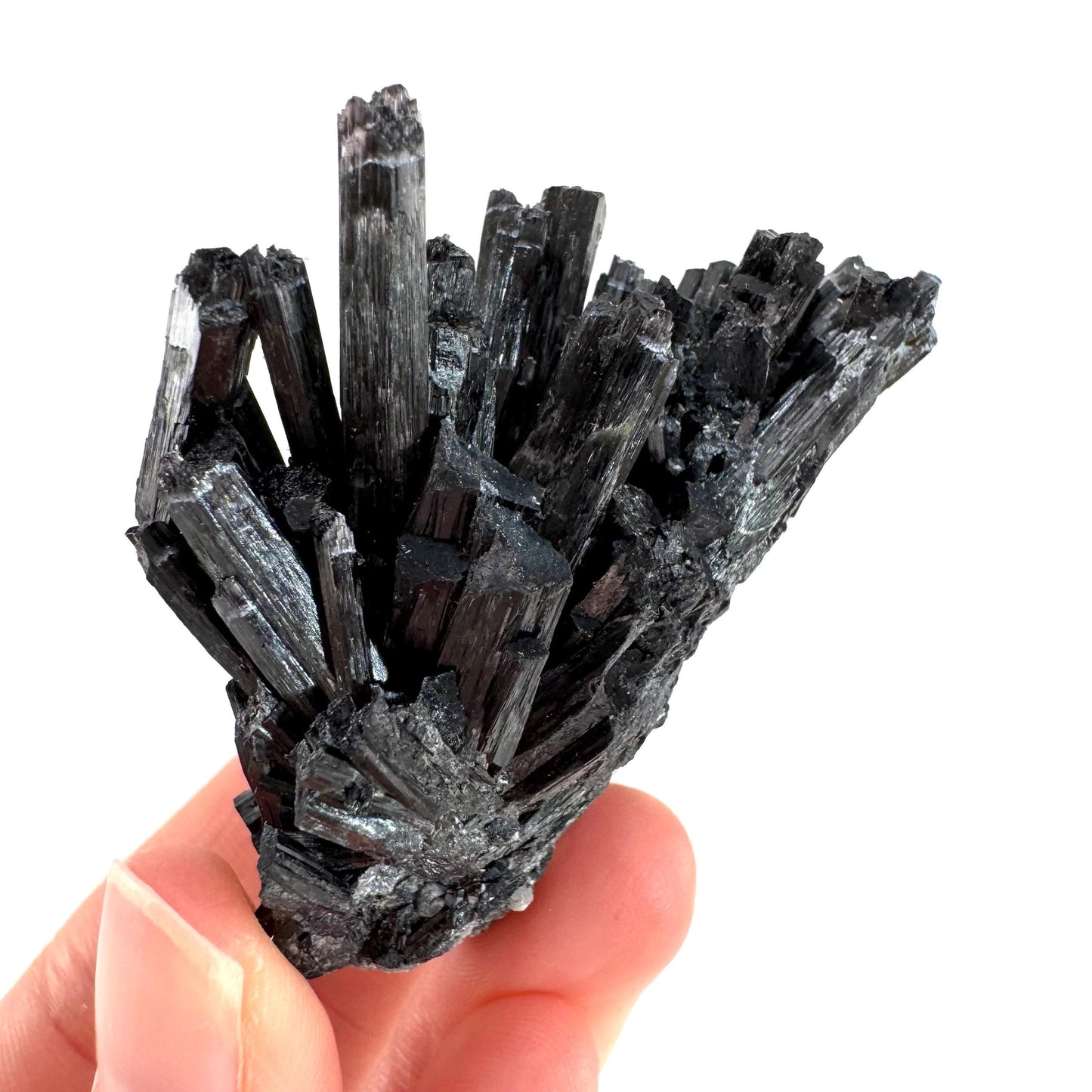 Black Tourmaline | Raw Schorl Crystal Cluster, Mineral Specimen from Namibia