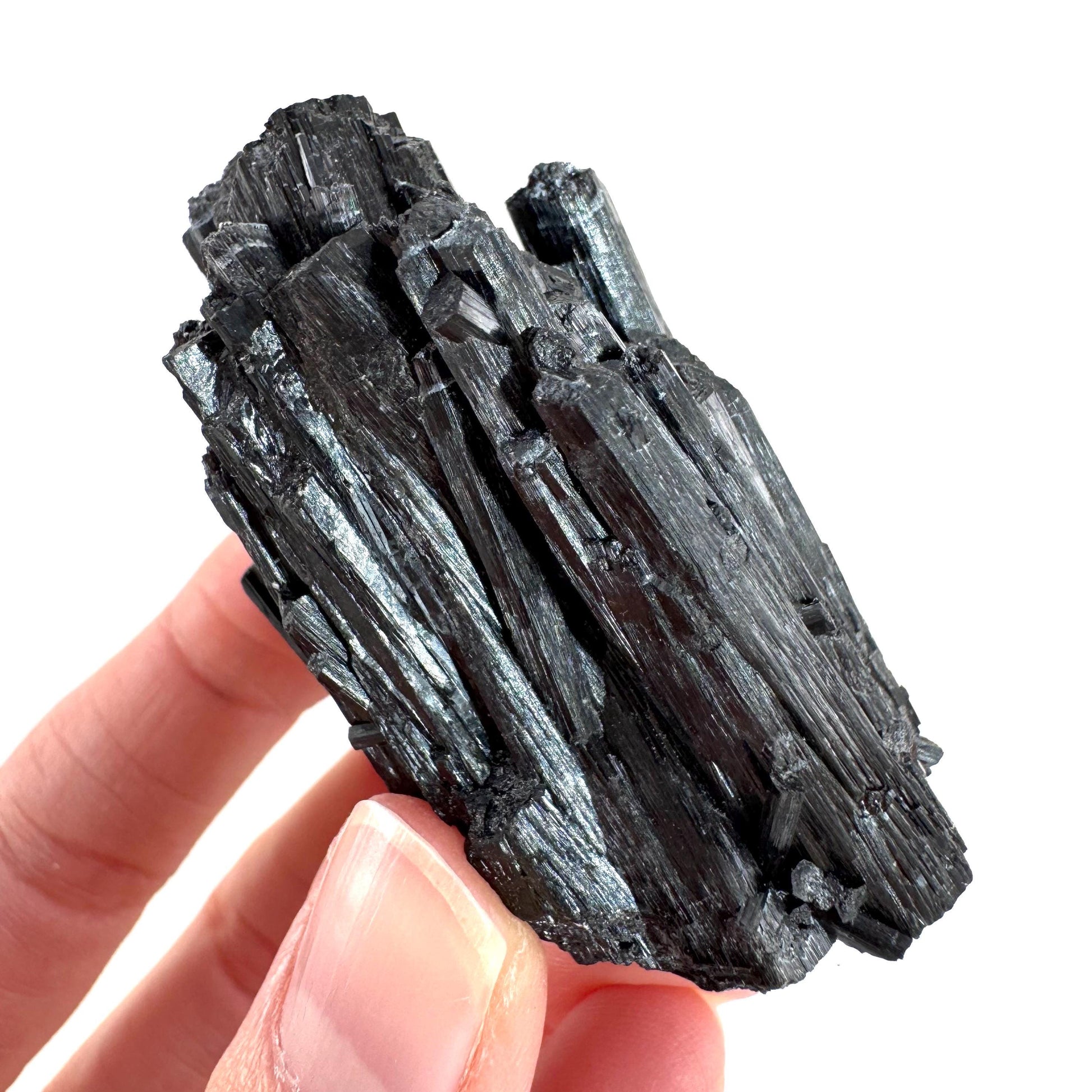 Black Tourmaline | Raw Schorl Crystal Cluster, Mineral Specimen from Namibia