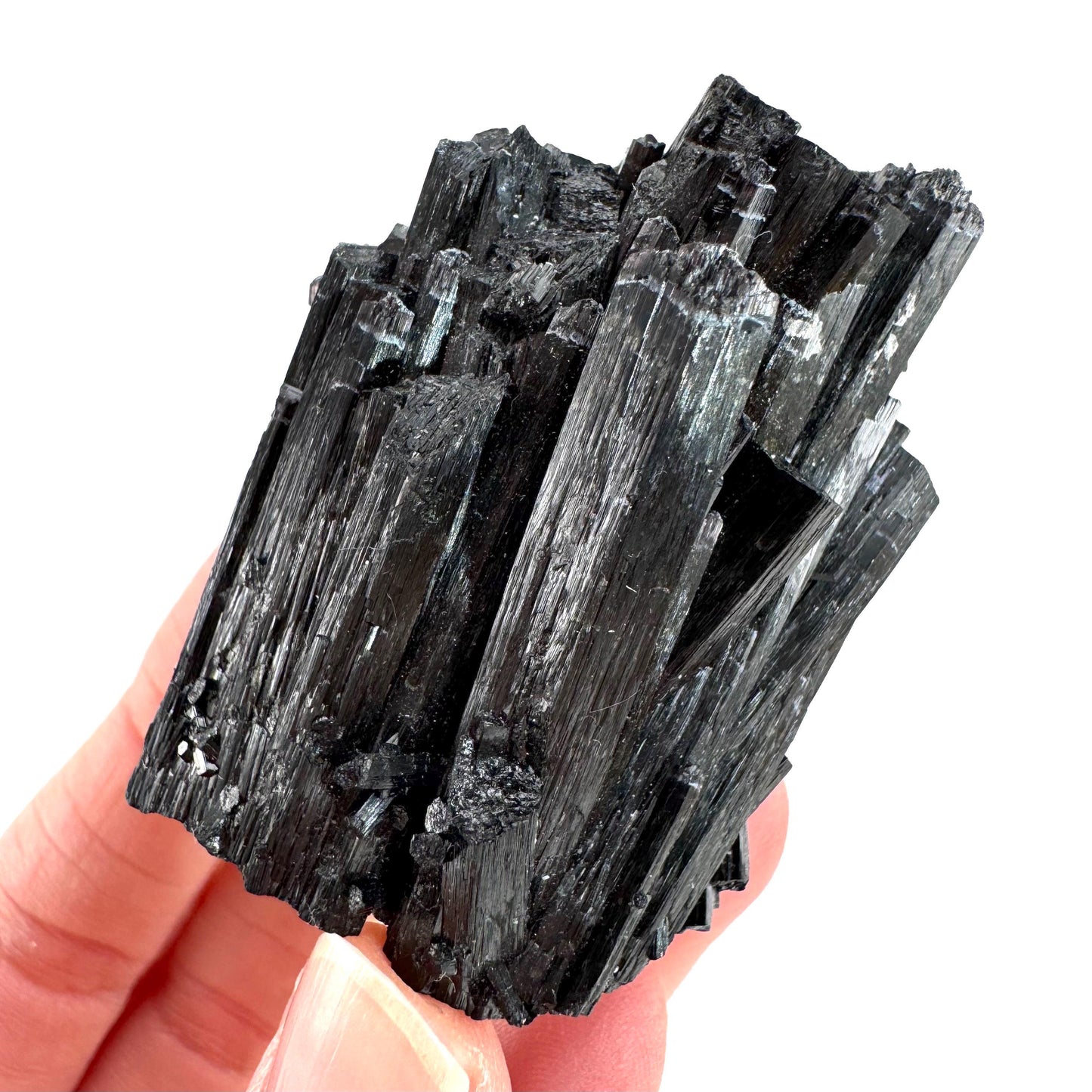 Black Tourmaline | Raw Schorl Crystal Cluster, Mineral Specimen from Namibia