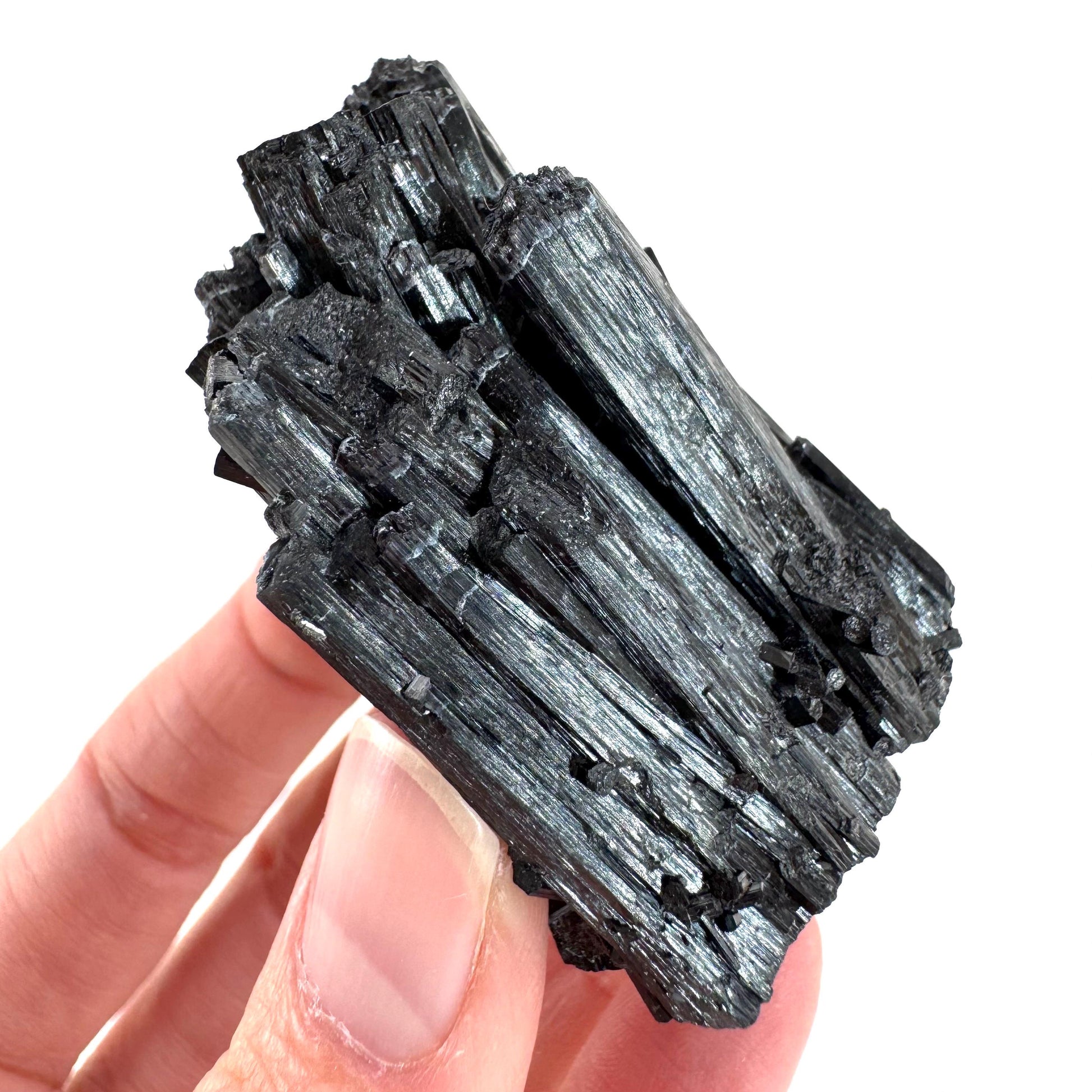 Black Tourmaline | Raw Schorl Crystal Cluster, Mineral Specimen from Namibia