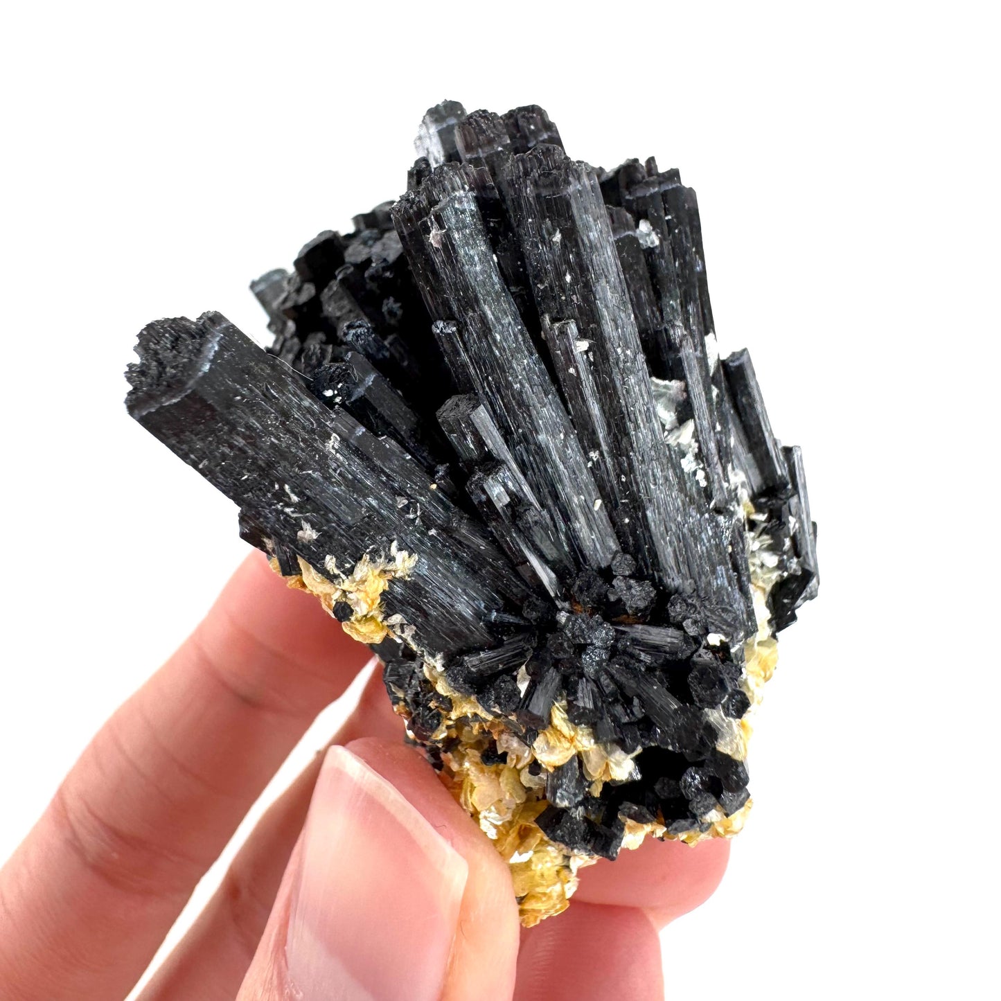 Black Tourmaline | Raw Schorl Crystal Cluster, Mineral Specimen from Namibia