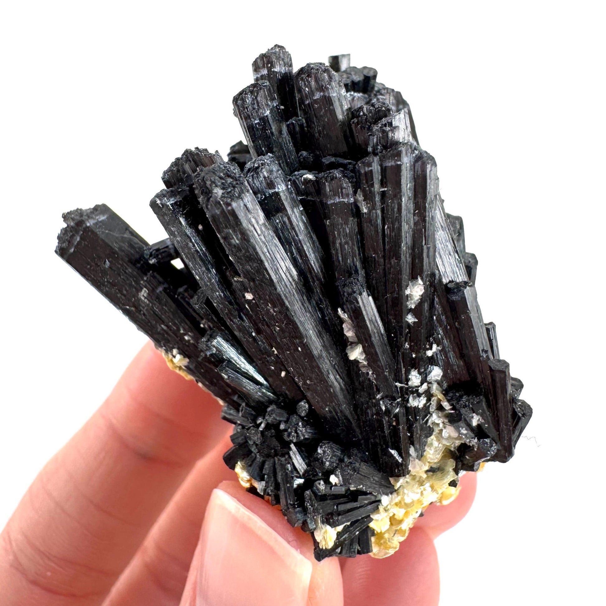 Black Tourmaline | Raw Schorl Crystal Cluster, Mineral Specimen from Namibia