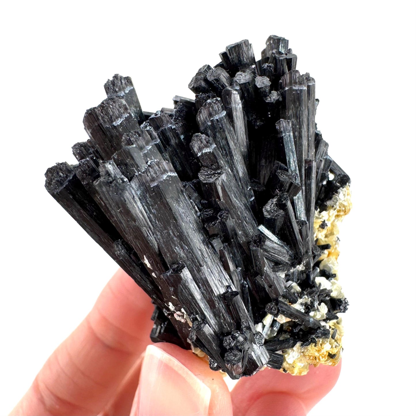Black Tourmaline | Raw Schorl Crystal Cluster, Mineral Specimen from Namibia