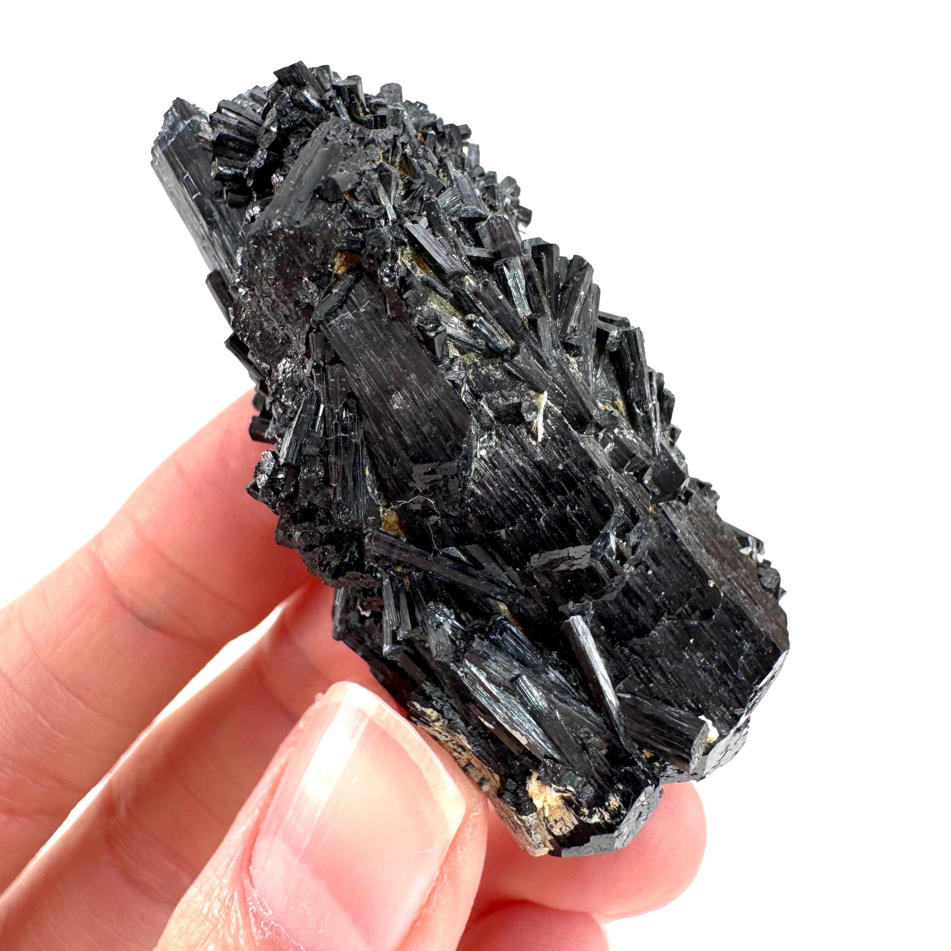 Black Tourmaline | Raw Schorl Crystal Cluster, Mineral Specimen from Namibia