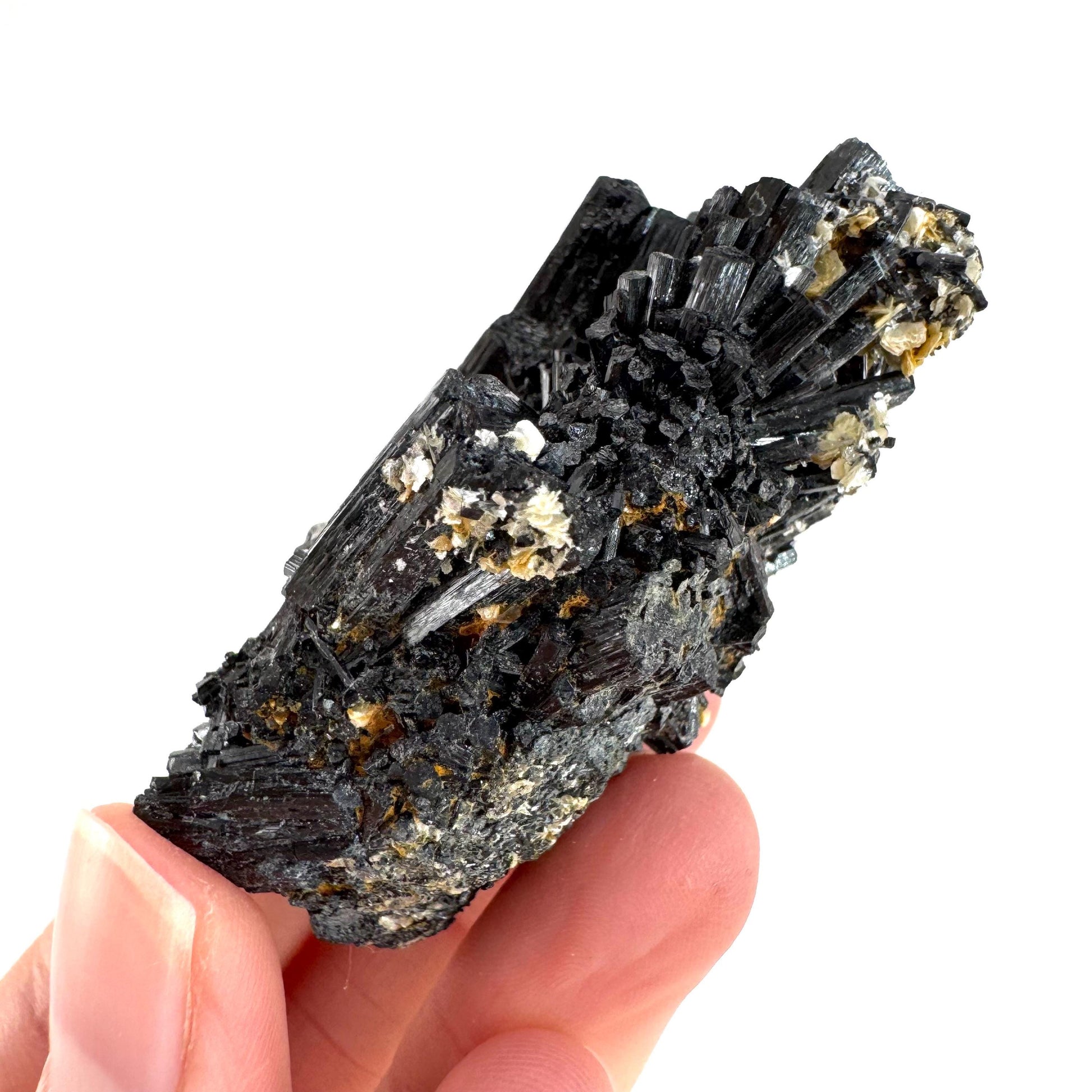 Black Tourmaline | Raw Schorl Crystal Cluster, Mineral Specimen from Namibia