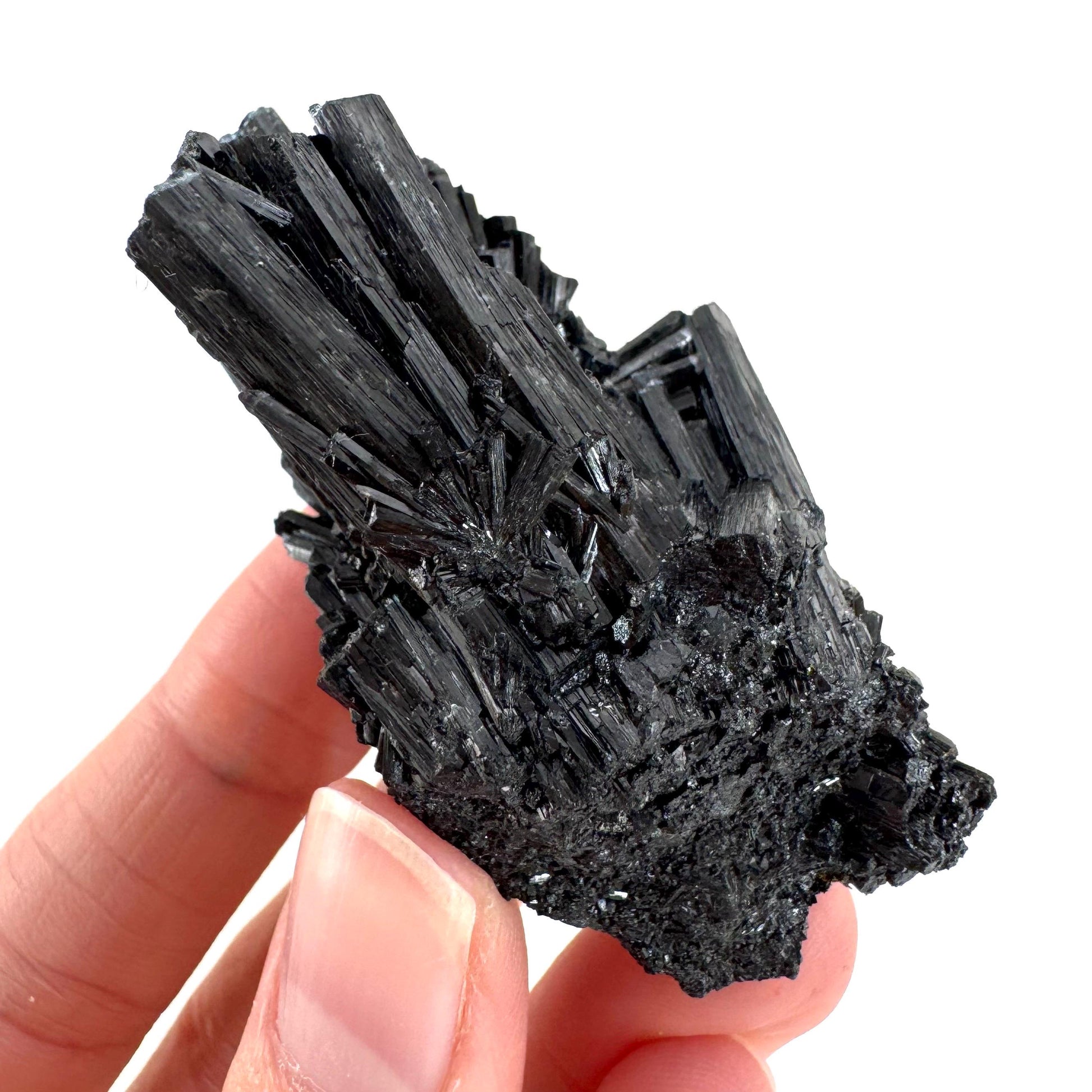 Black Tourmaline | Raw Schorl Crystal Cluster, Mineral Specimen from Namibia