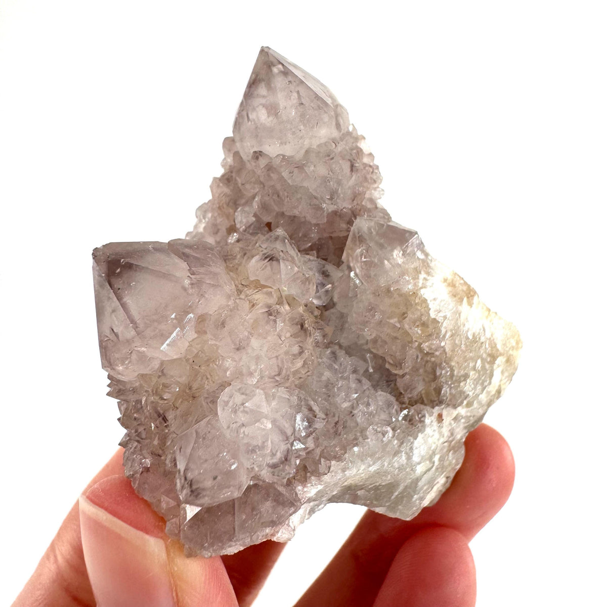 Spirit Quartz | Amethyst Crystal Cluster, Mineral Specimen from South Africa