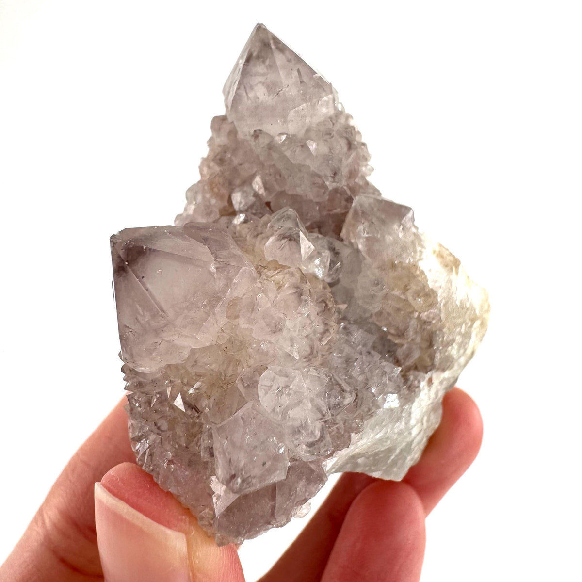 Spirit Quartz | Amethyst Crystal Cluster, Mineral Specimen from South Africa