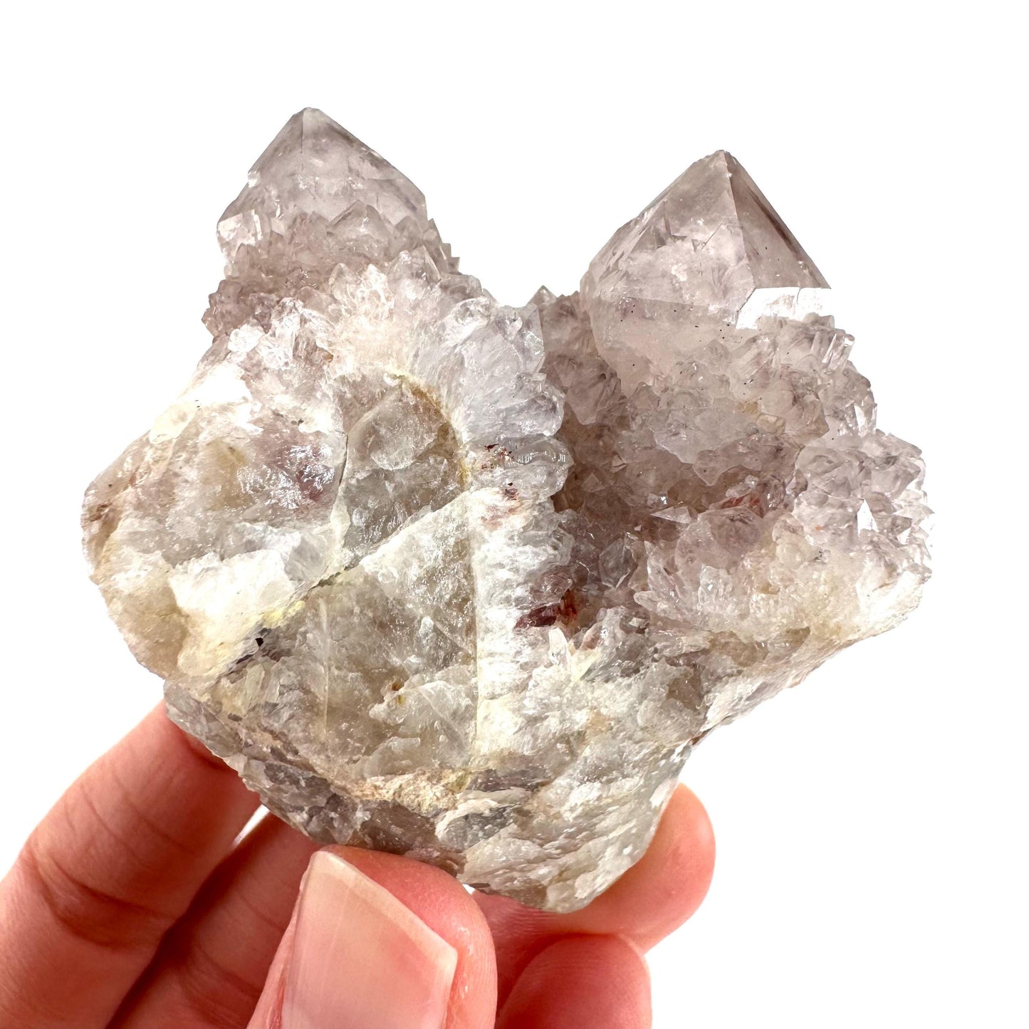 Spirit Quartz | Amethyst Crystal Cluster, Mineral Specimen from South Africa