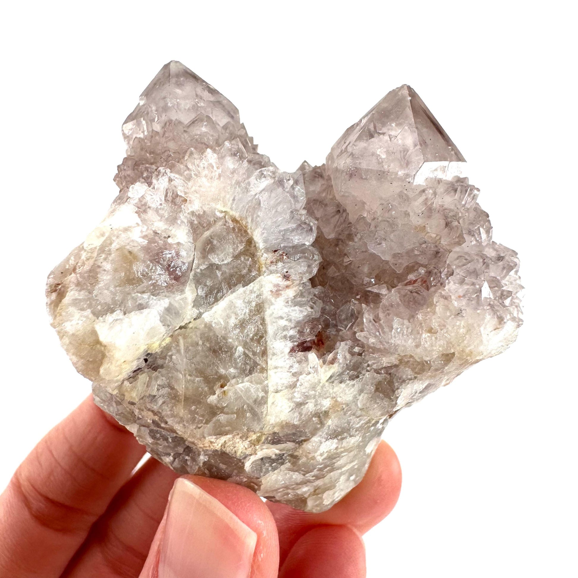 Spirit Quartz | Amethyst Crystal Cluster, Mineral Specimen from South Africa